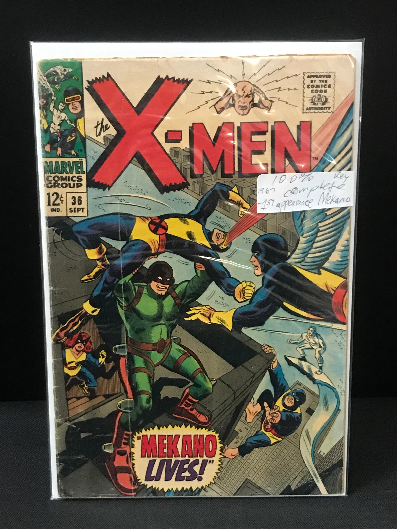 THE X-MEN #36 (1967) 1ST APP MEKANO 100% COMPLETE - MARVEL COMICS (1 of 1)