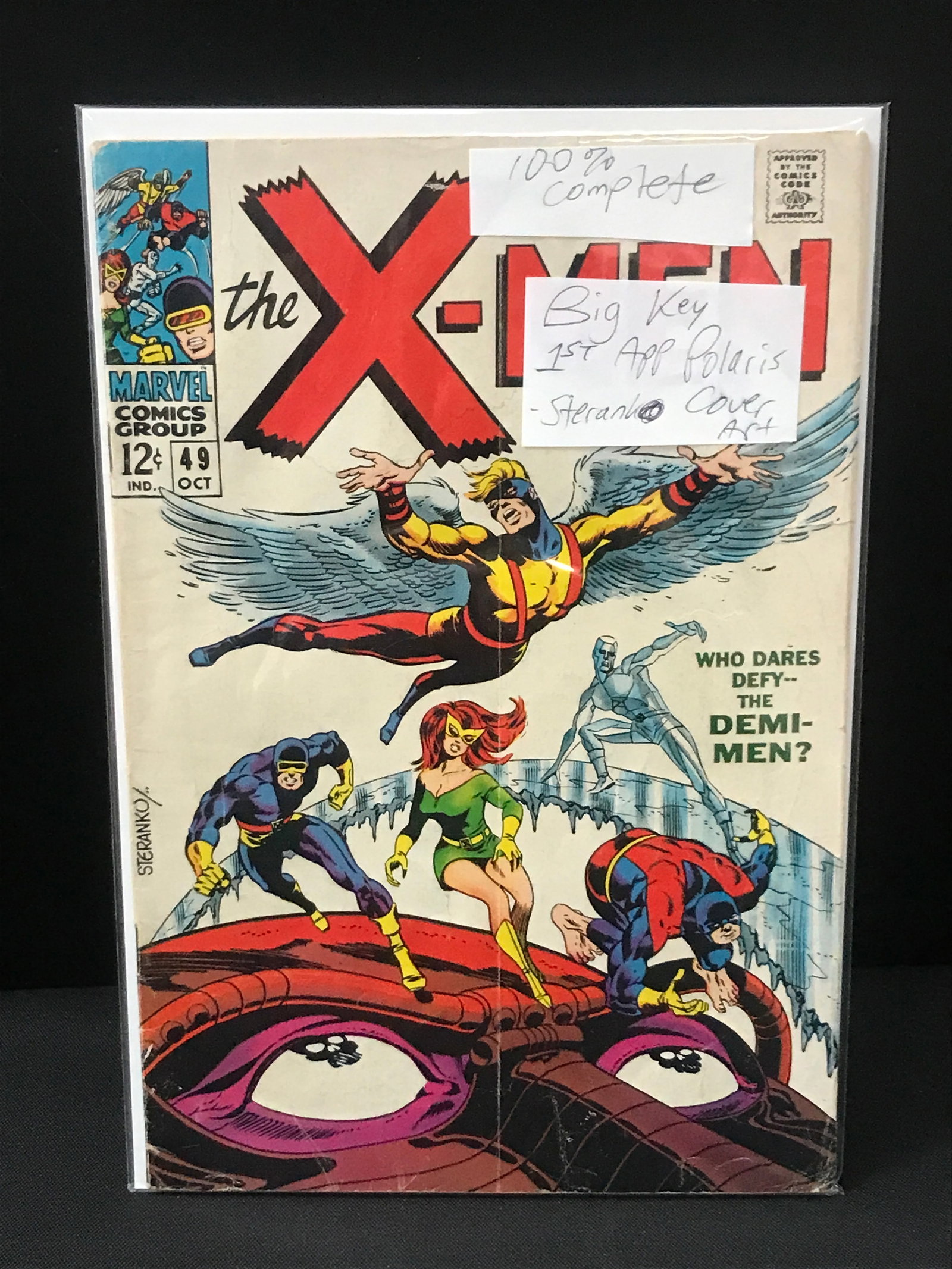 THE X-MEN #49 1ST APP POLARIS 100% COMPLETE - MARVEL COMICS (1 of 1)