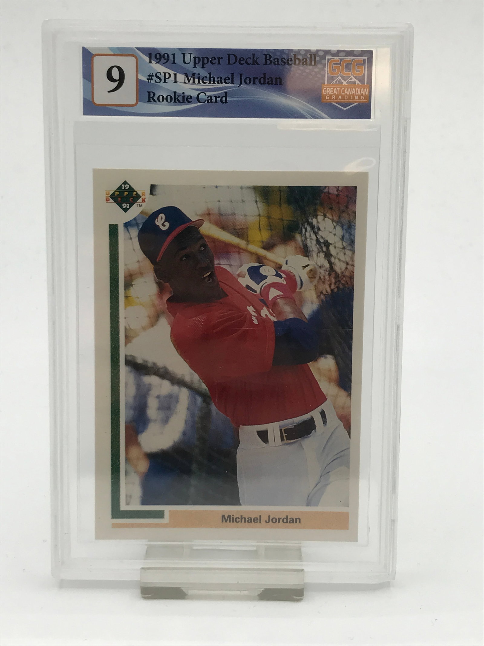 1991 UPPER DECK BASEBALL #SP1 MICHAEL JORDAN ROOKIE CARD - CGC GRADE 9: Prices are in Canadian dollars