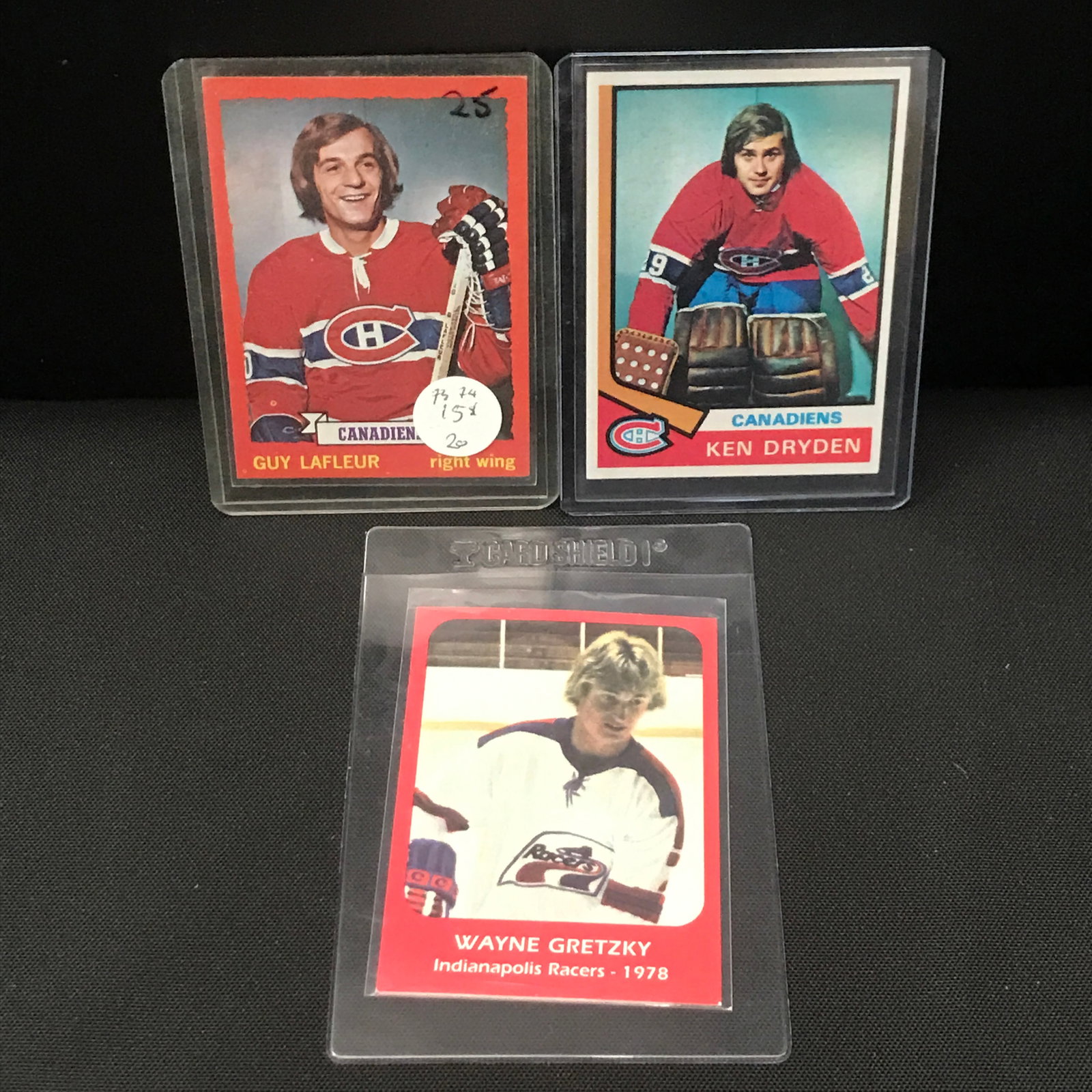 LOT OF 3 NHL TRADING CARDS - INCLUDING GRETZKY: Prices are in Canadian dollars