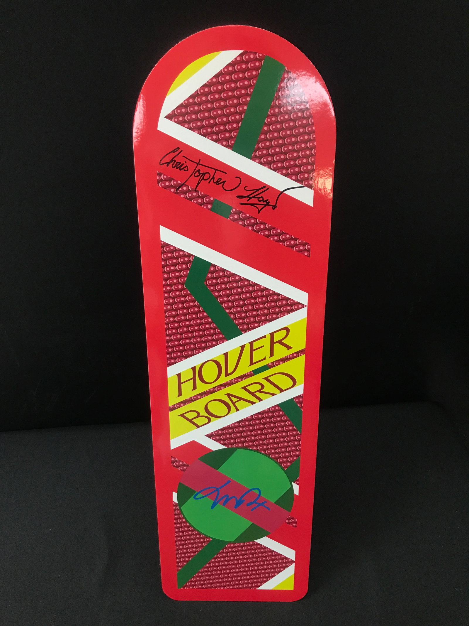 MICHAEL J FOX AND CHRISTOPHER LLOYD DUAL SIGNED HOVERBOARD - WWOC COA (1 of 1)