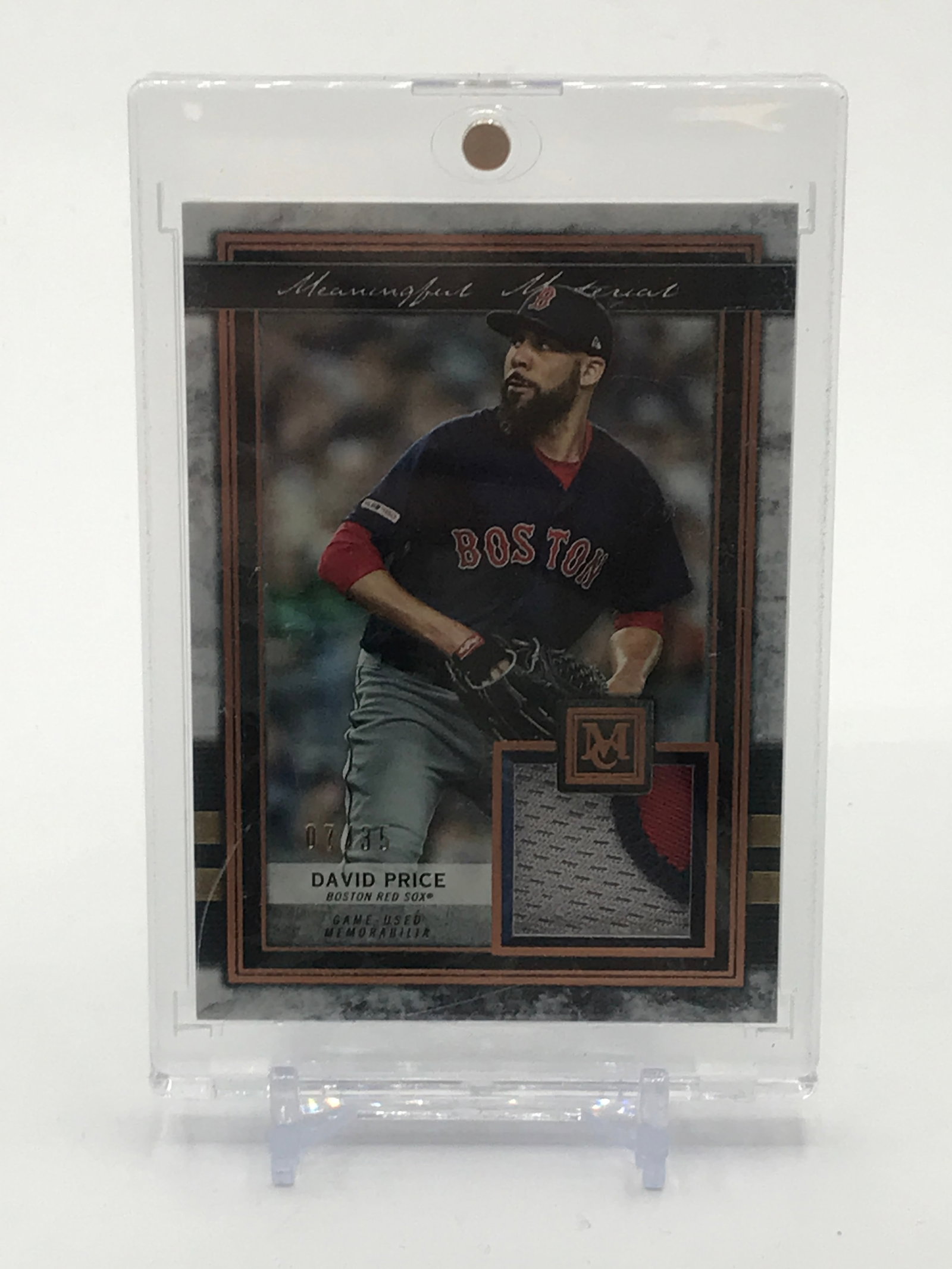 2020 TOPPS MUSEUM COLLECTION BASEBALL DAVID PRICE PATCH TRADING CARD 07/35: Prices are in Canadian dollars