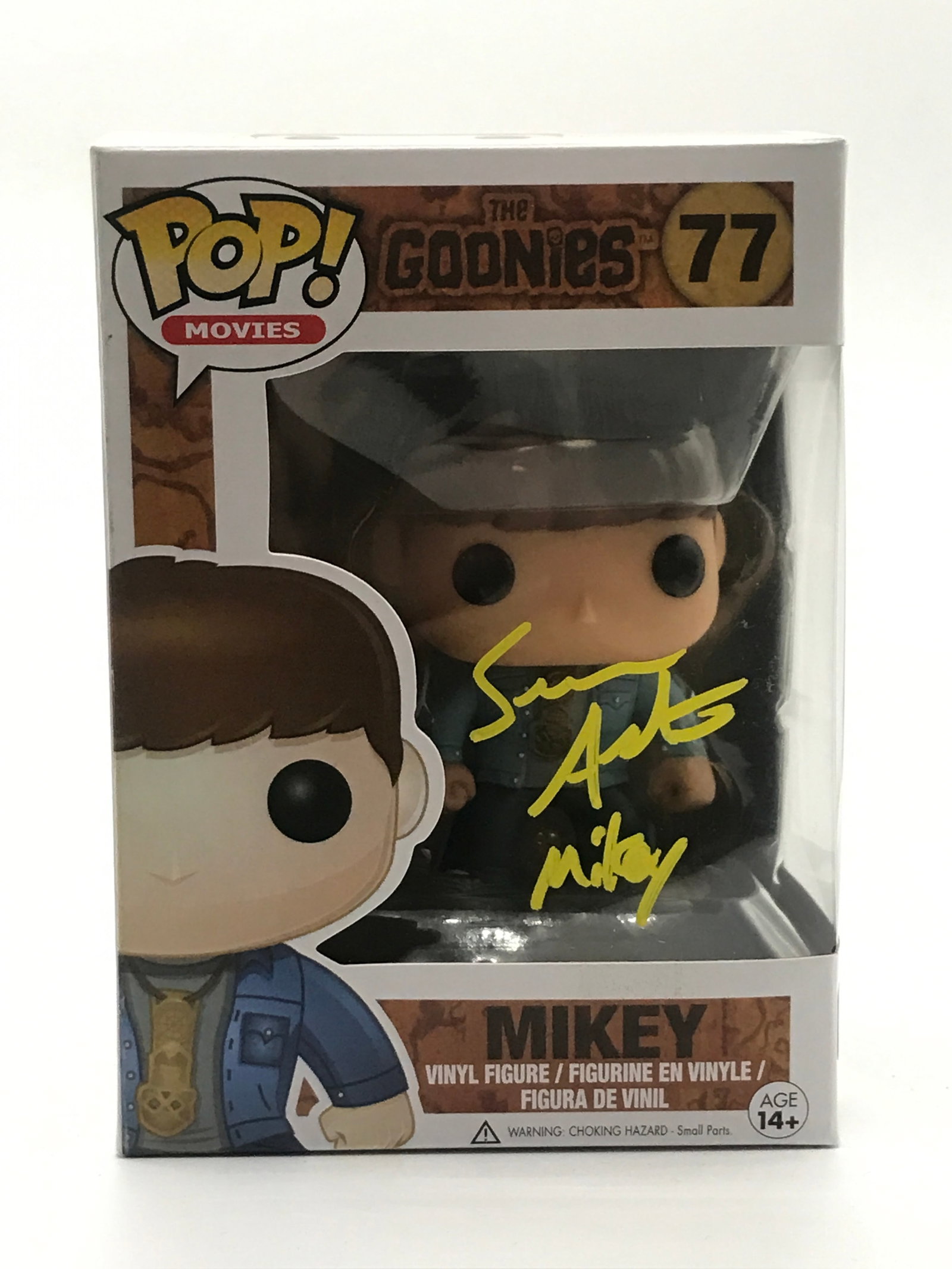 SEAN ASTIN SIGNED MIKEY GOONIES FUNKO POP - WWOC COA: Prices are in Canadian dollars