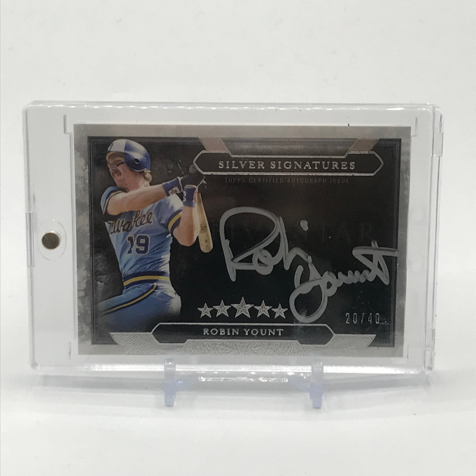 2020 TOPPS FIVE STAR BASEBALL ROBIN YOUNT SIGNED TRADING CARD 20/40: Prices are in Canadian dollars