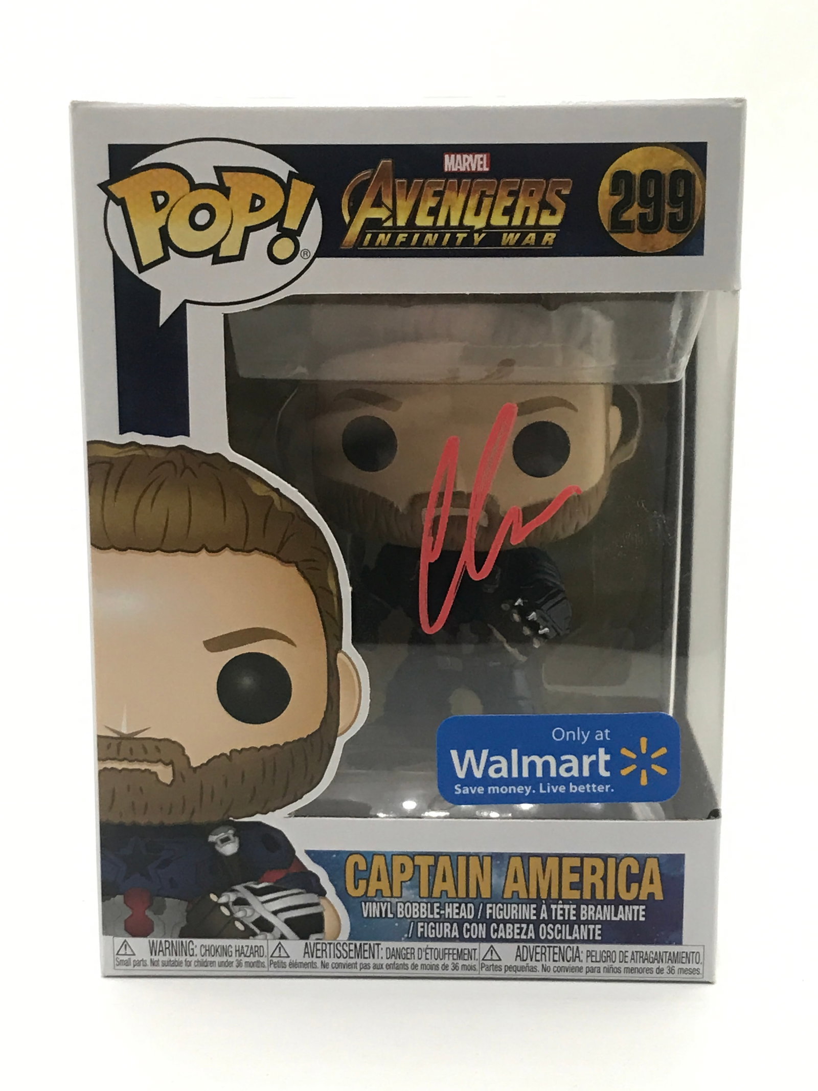 CHRIS EVANS SIGNED CAPTAIN AMERICA FUNKO POP - HOLLYWOOD COA (1 of 2)