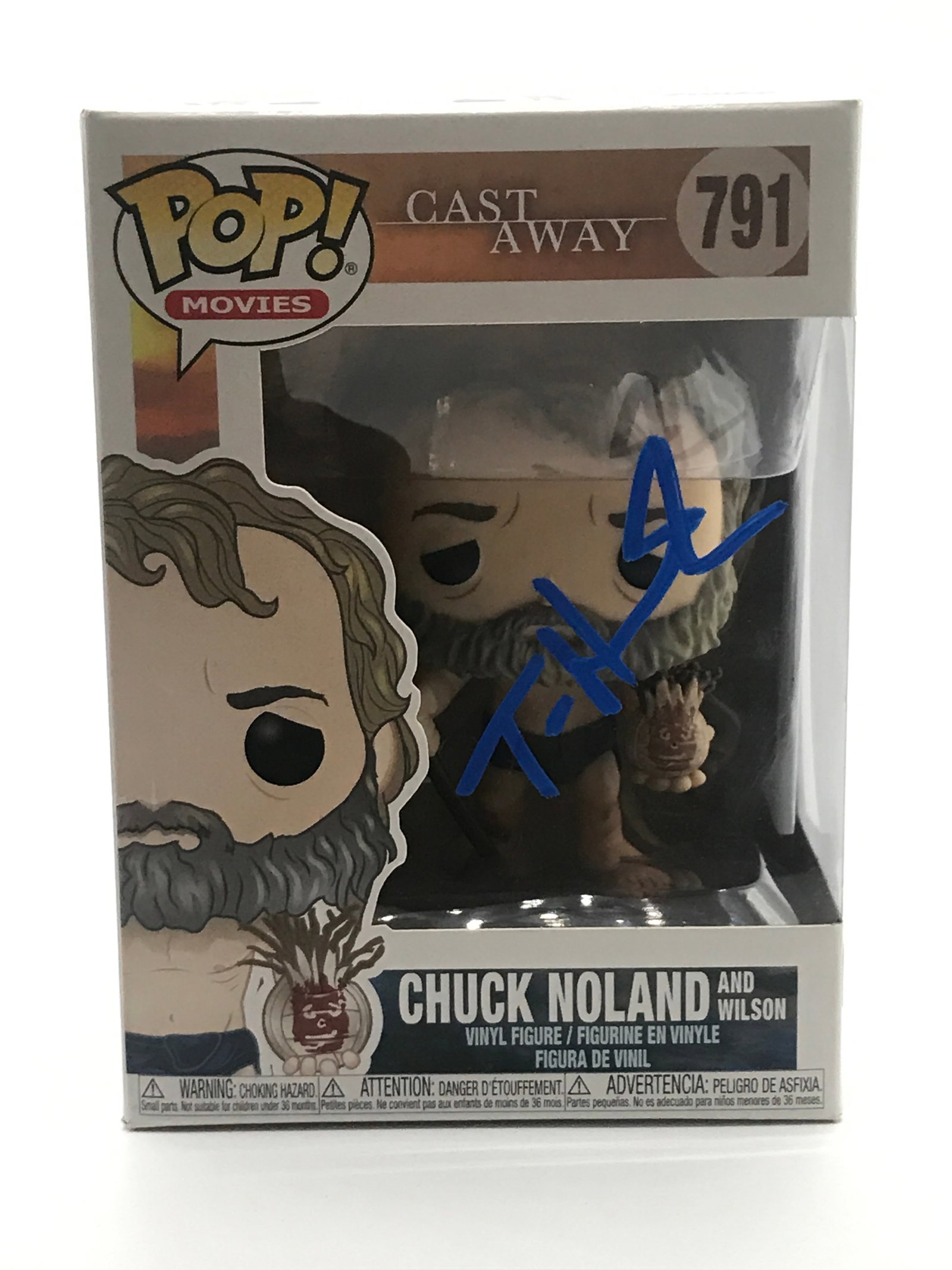 TOM HANKS SIGNED CHUCK NOLAND CASTAWAY FUNKO POP - HOLLYWOOD COA: Prices are in Canadian dollars