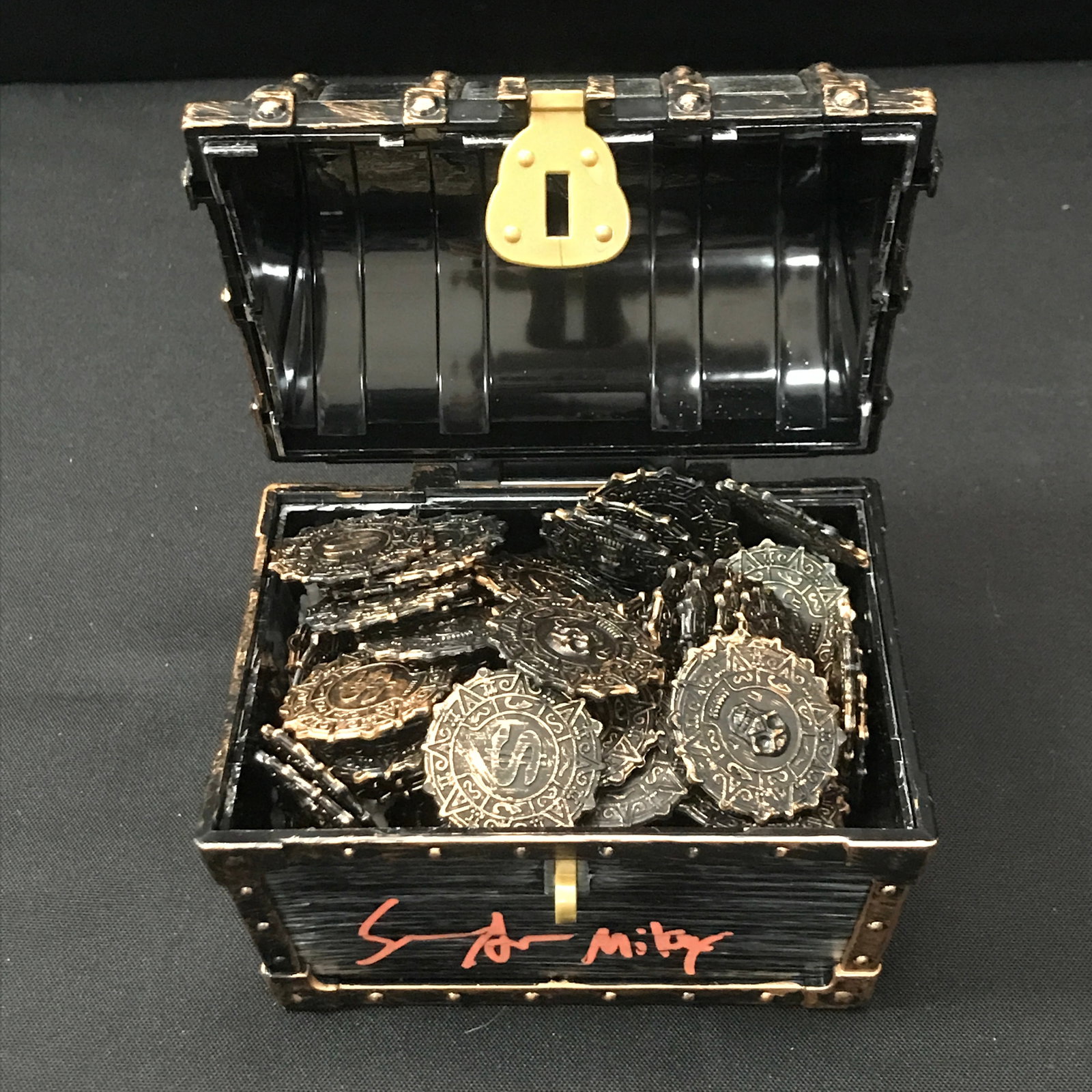 SEAN ASTIN SIGNED AND INSCRIBED 'MIKEY' TREASURE CHEST - WWOC COA: Prices are in Canadian dollars