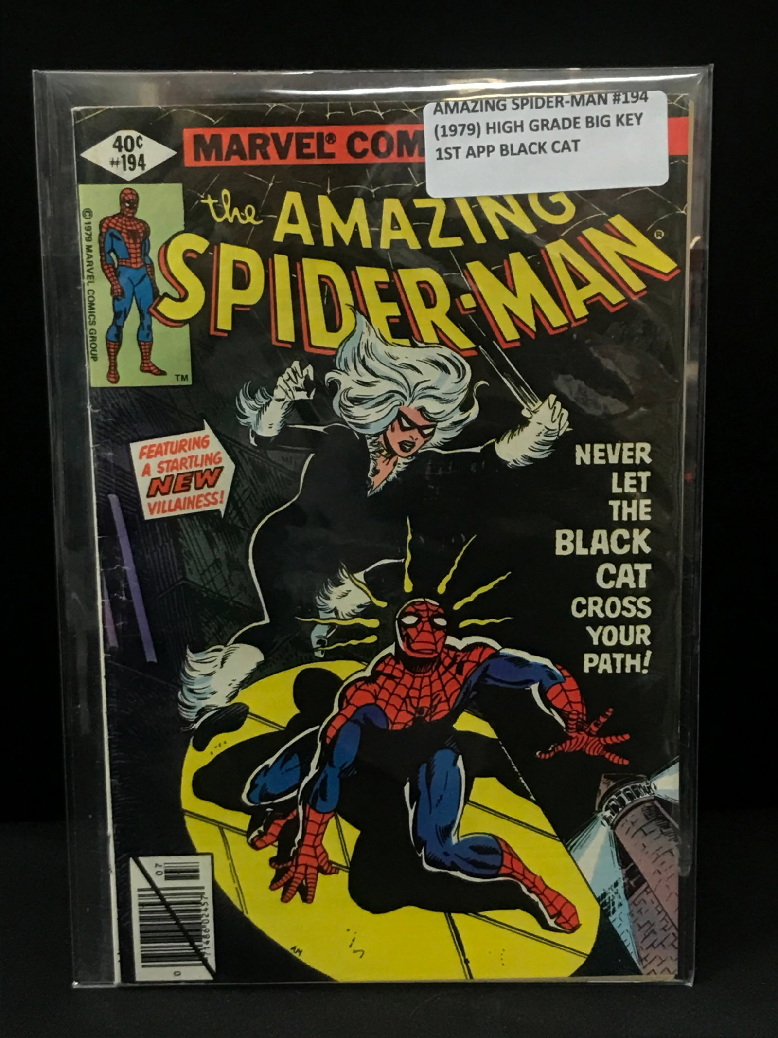 THE AMAZING SPIDERMAN #194 (1979) 1ST APP BLACK CAT - MARVEL COMICS (1 of 1)