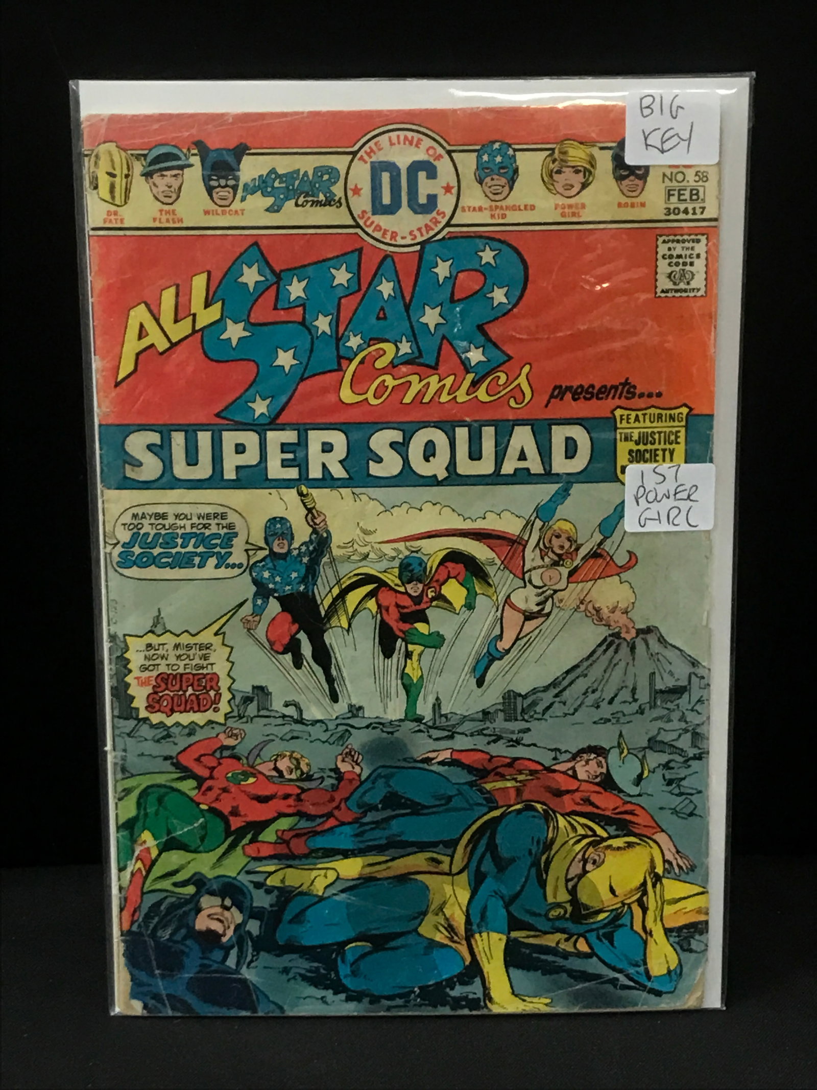 ALL STAR COMICS PRESENTS #58 1ST POWER GIRL - DC COMICS (1 of 1)