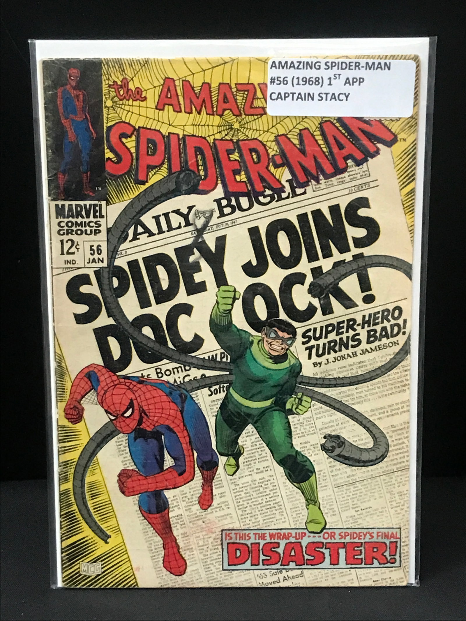THE AMAZING SPIDERMAN #56 (1968) 1ST APP CAPTAIN STACY - MARVEL COMICS (1 of 1)