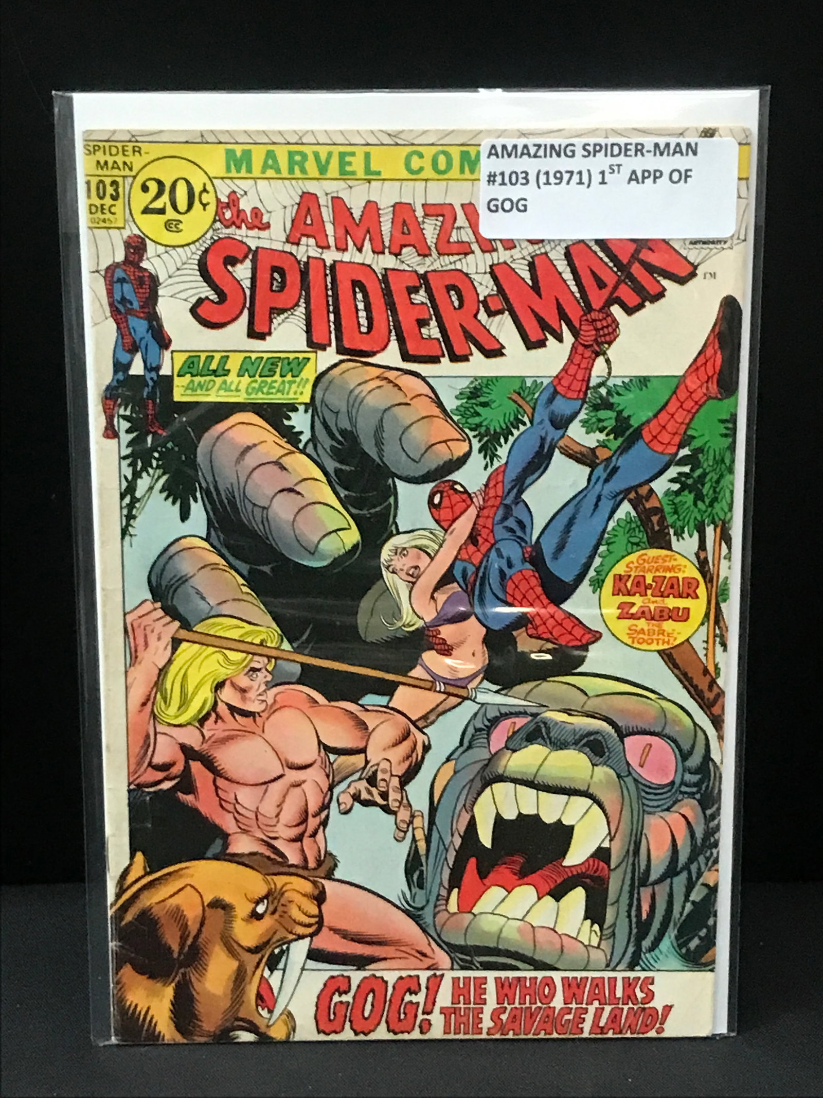 THE AMAZING SPIDERMAN #103 (1971) 1ST APP OF GOG - MARVEL COMICS (1 of 1)