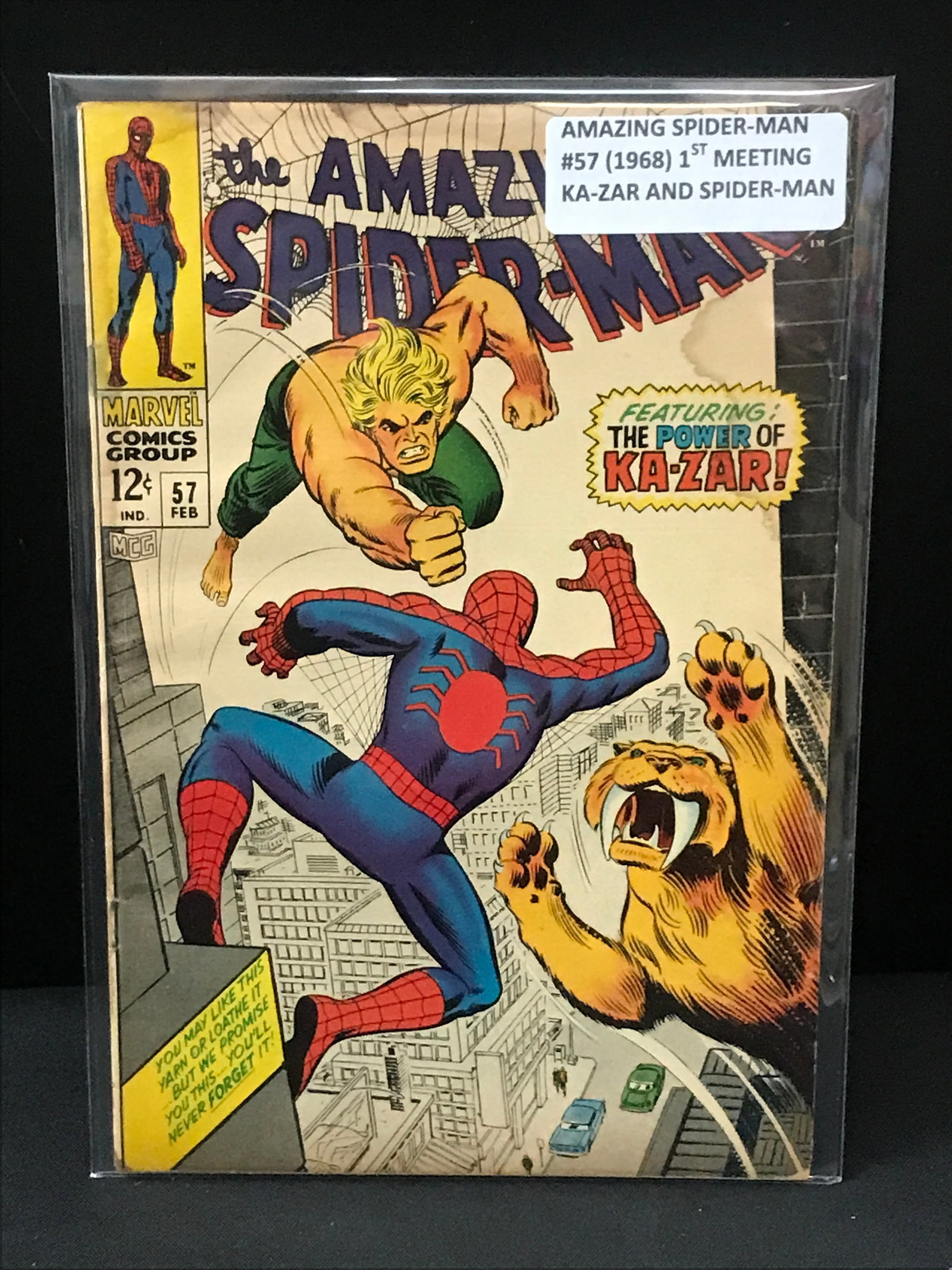 THE AMAZING SPIDERMAN #57 (1968) - MARVEL COMICS (1 of 1)