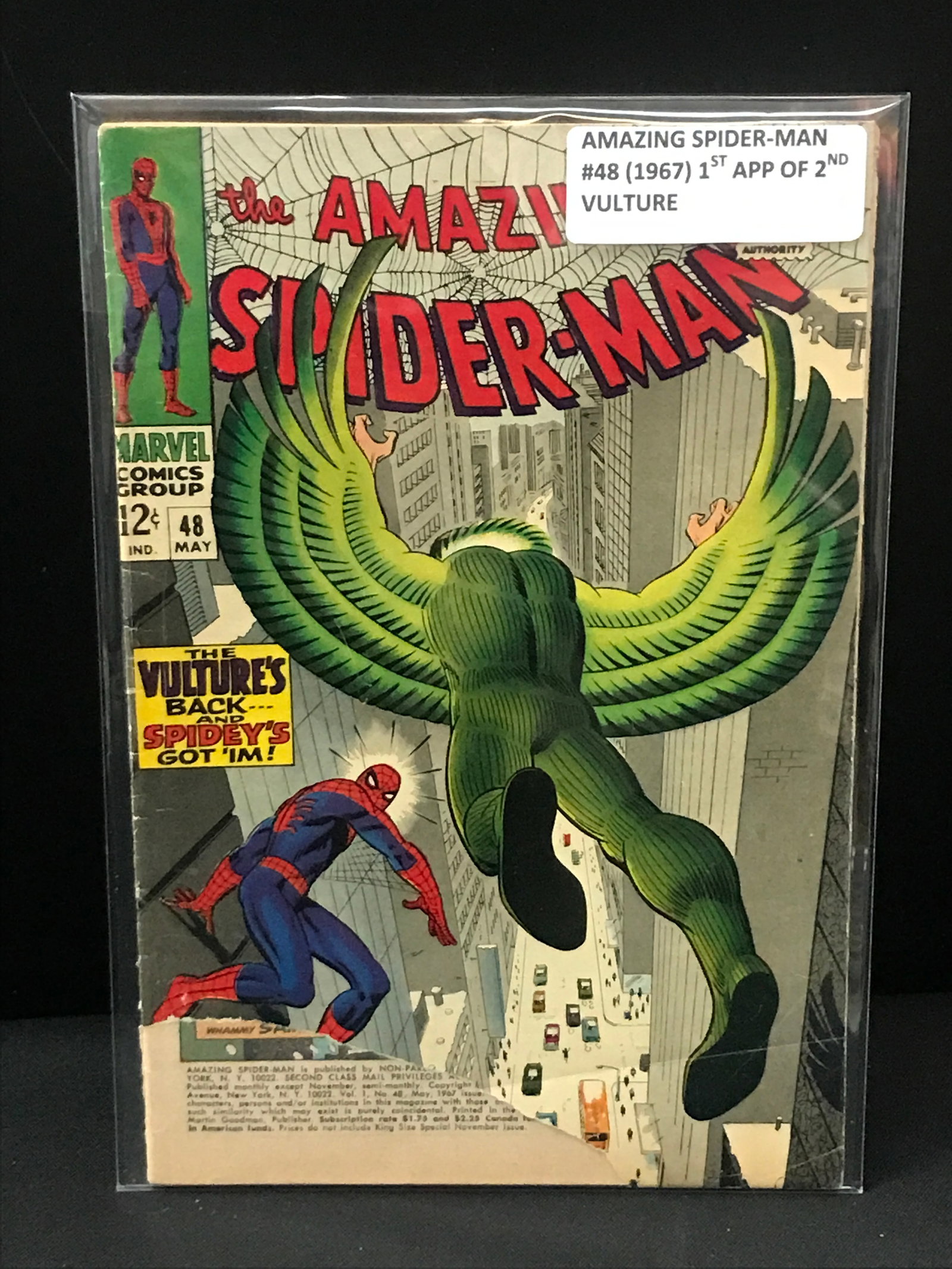 THE AMAZING SPIDERMAN #48 (1967) 1ST APP 2ND VULTURE - MARVEL COMICS (1 of 1)