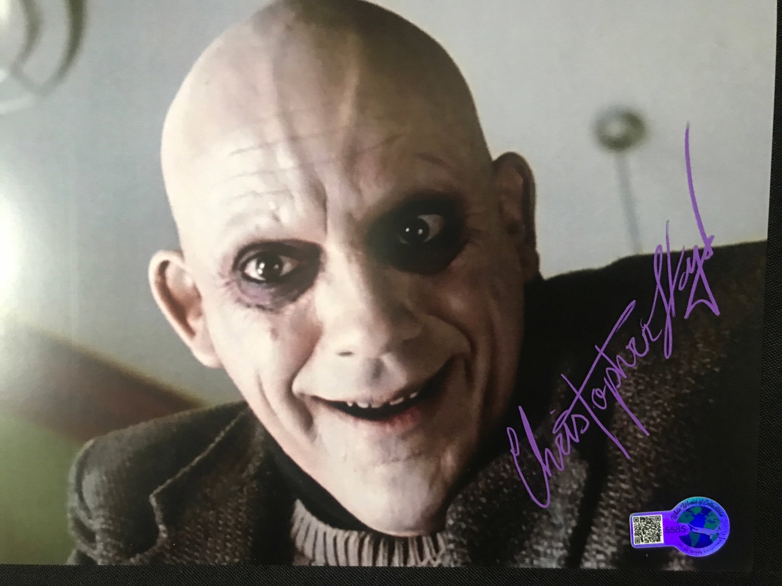 CHRISTOPHER LLOYD SIGNED FESTER ADDAMS FAMILY 8X10 - WWOC COA (1 of 1)