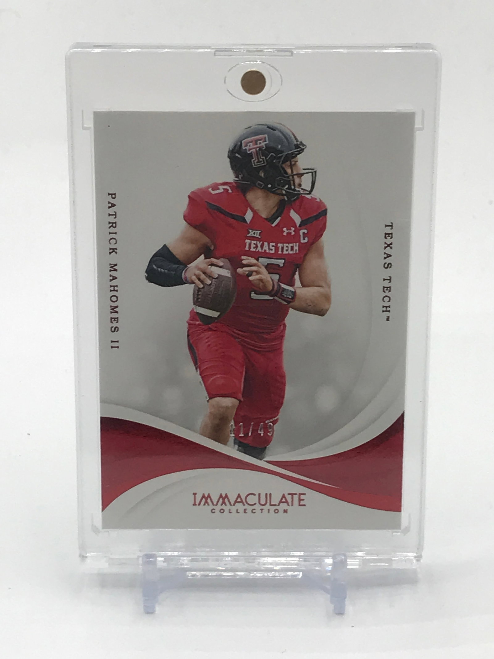 2019 PANINI IMMACULATE COLLECTION COLLEGIATE PATRICK MAHOMES II TRADING CARD 11/49: Prices are in Canadian dollars