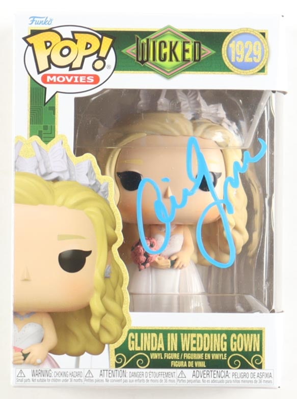 ARIANA GRANDE SIGNED GLINDA WICKED FUNKO POP - AWM COA: Prices are in Canadian dollars
