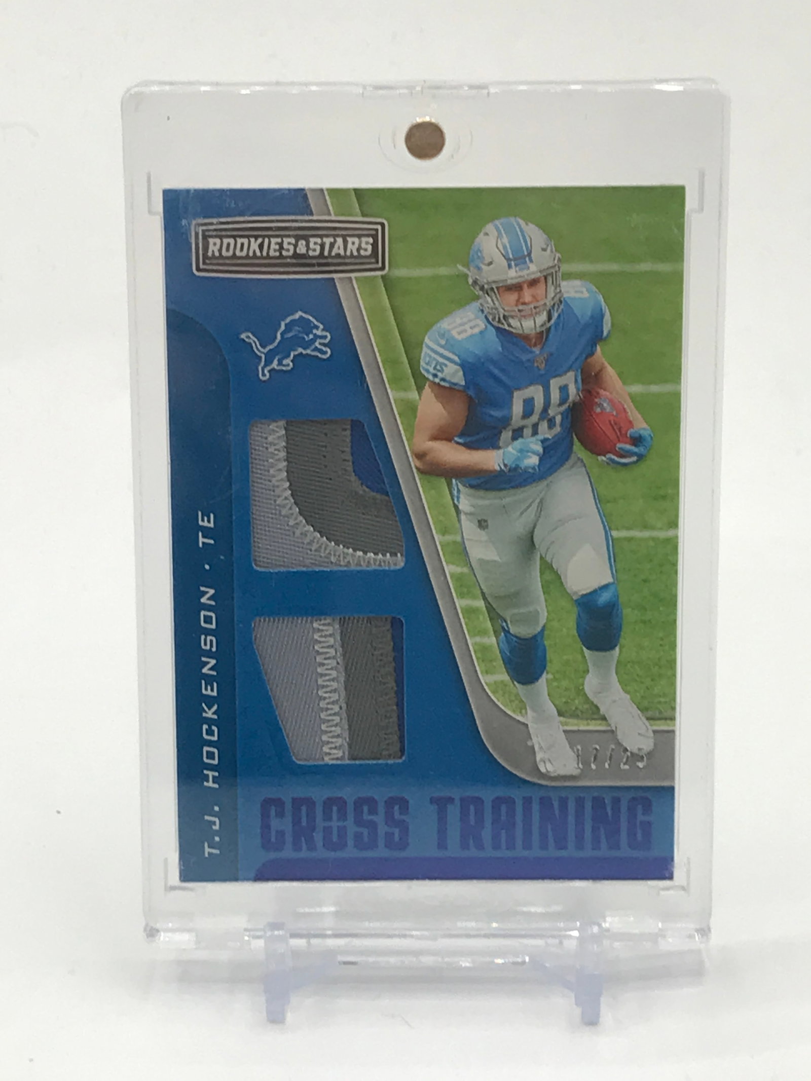 2019 PANINI ROOKIES AND STARS FOOTBALL T.J HOCKENSON PATCH TRADING CARD 17/25: Prices are in Canadian dollars
