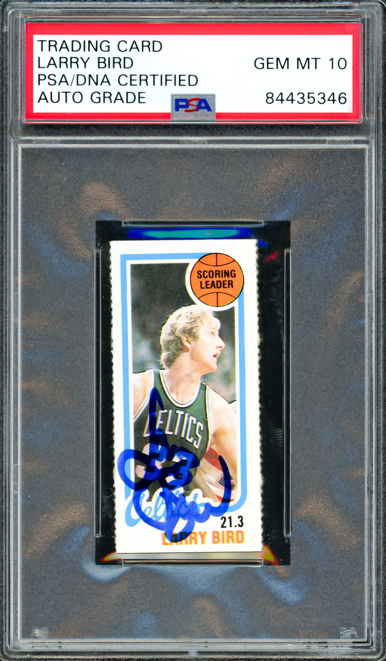 LARRY BIRD SIGNED 1980 TOPPS ROOKIE CARD - PSA COA GRADE 10: Prices are in Canadian dollars