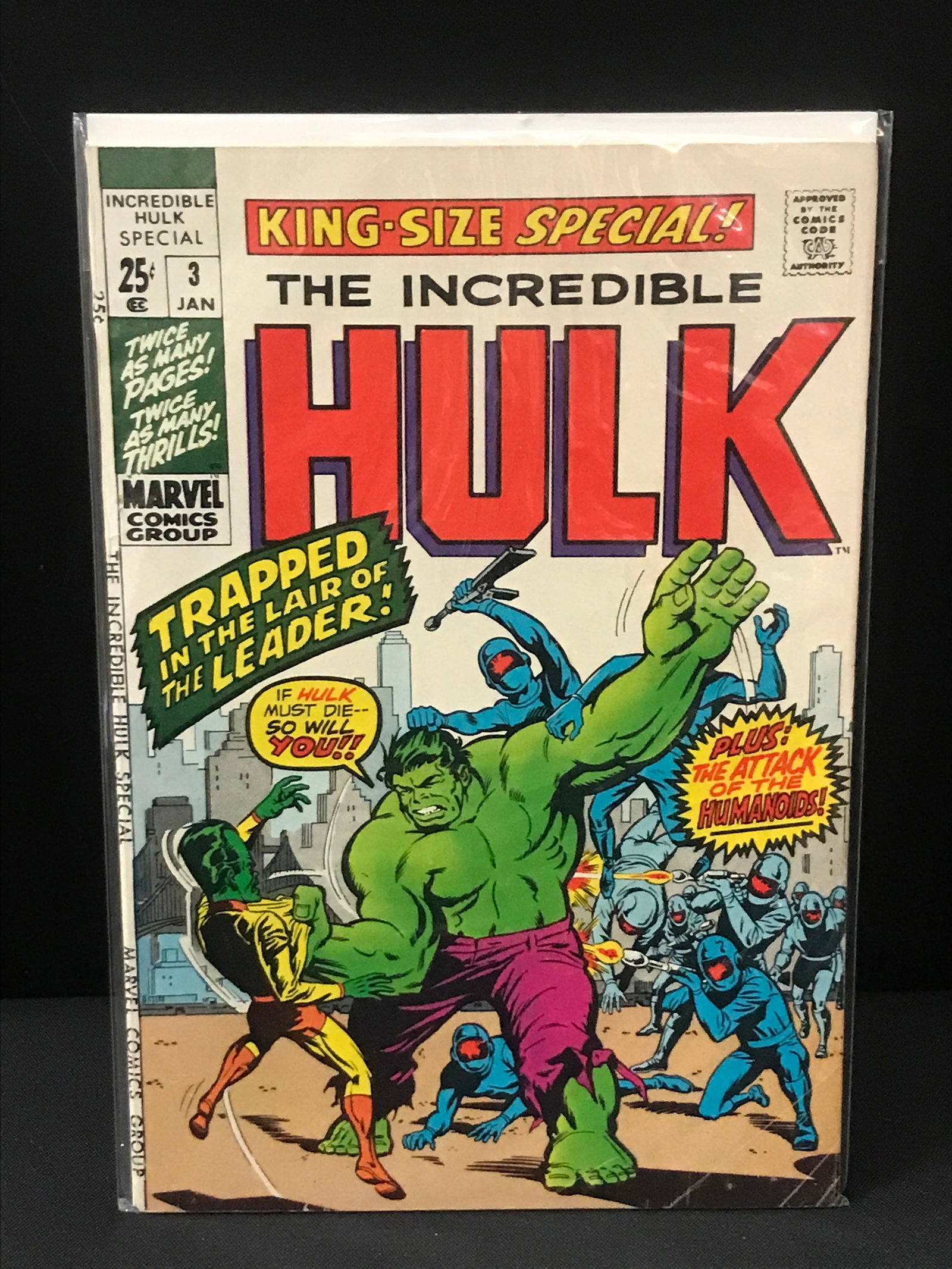 THE INCREDIBLE HULK KING SIZED SPECIAL #3 - MARVEL COMICS: Prices are in Canadian dollars