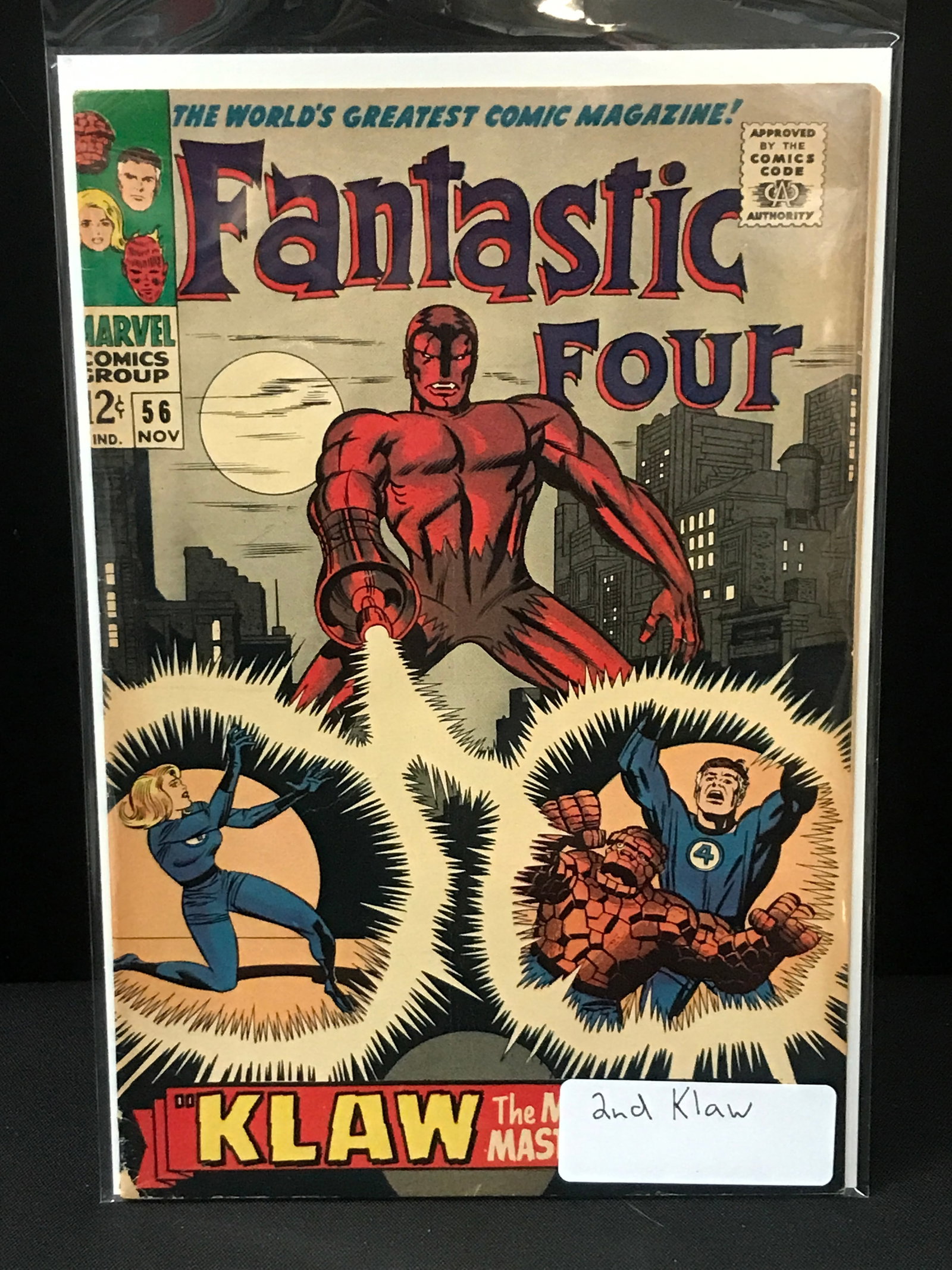 THE FANTASTIC FOUR #56 2ND KLAW - MARVEL COMICS (1 of 1)