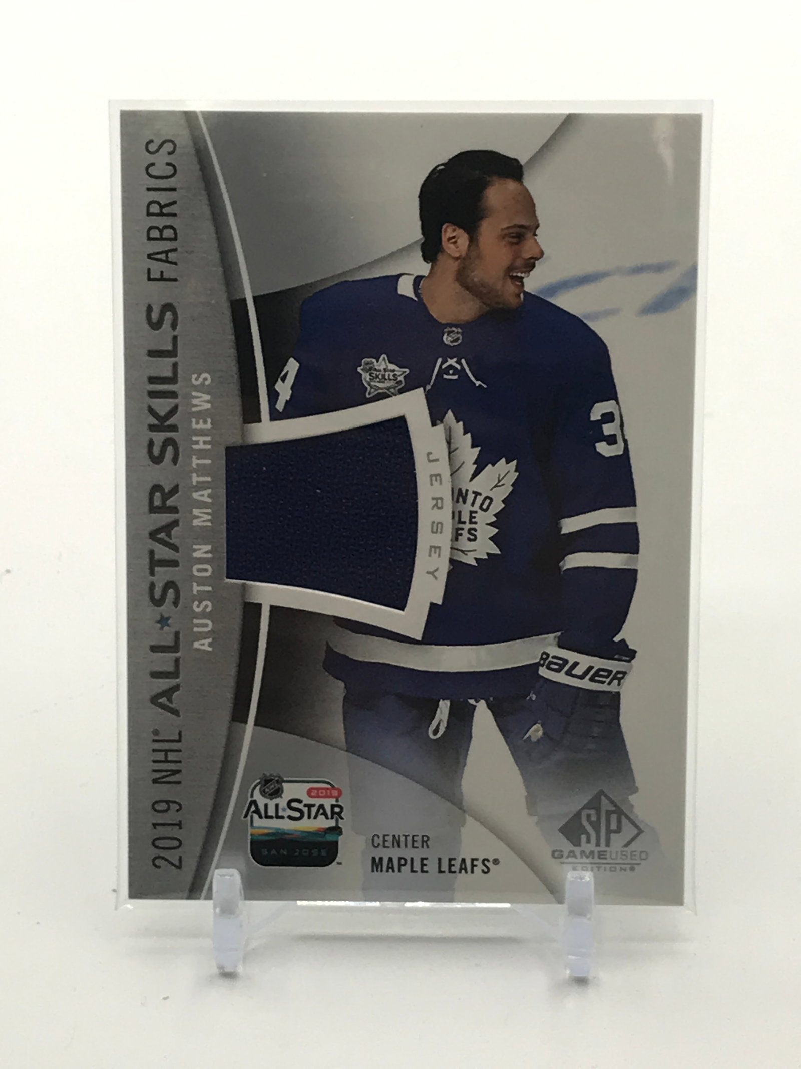 2019-20 UPPER DECK SP GAME USED HOCKEY AUSTON MATTHEWS PATCH TRADING CARD: Prices are in Canadian dollars