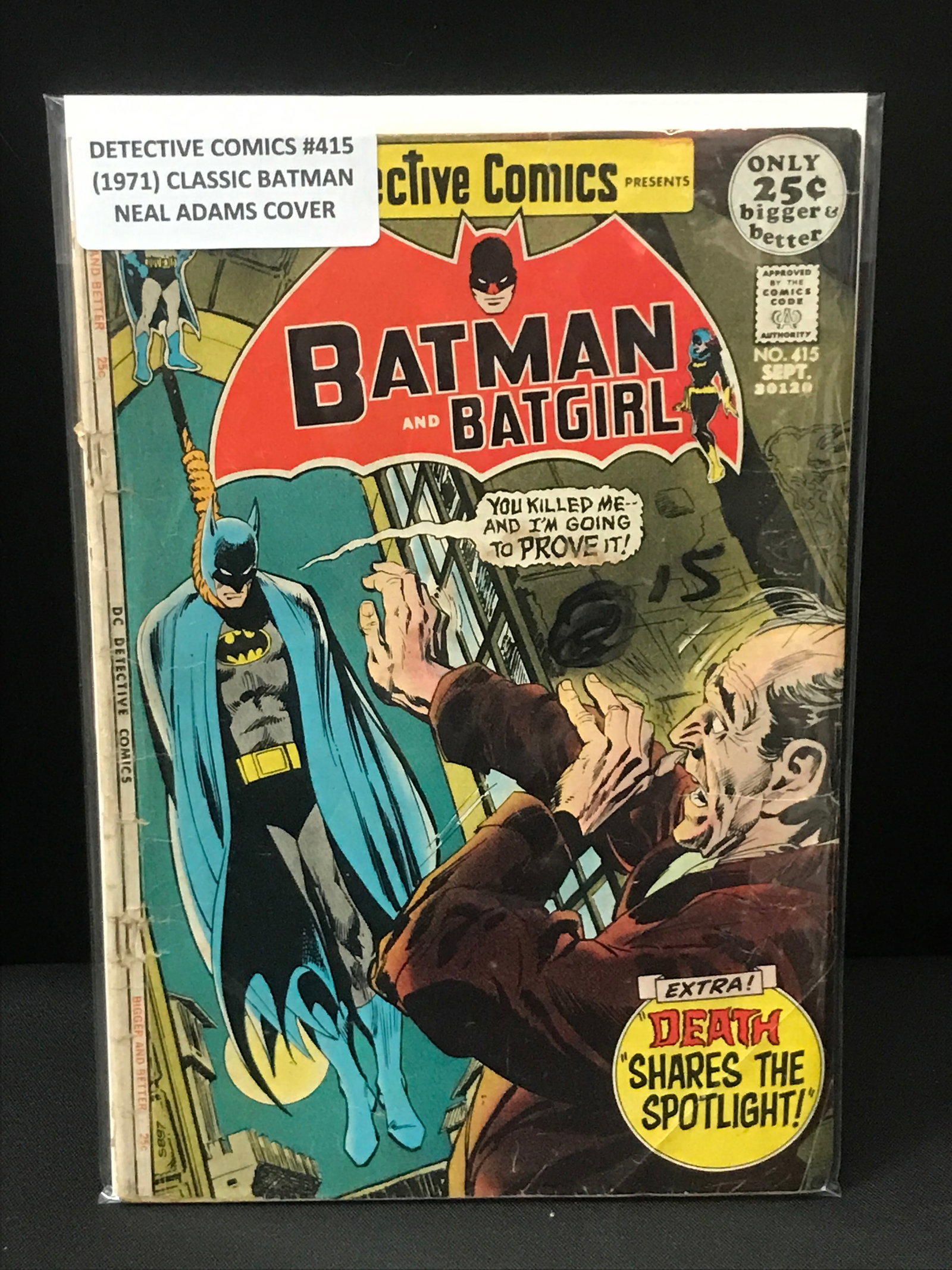 DETECTIVE COMICS #415 (1971) - DC COMICS (1 of 1)
