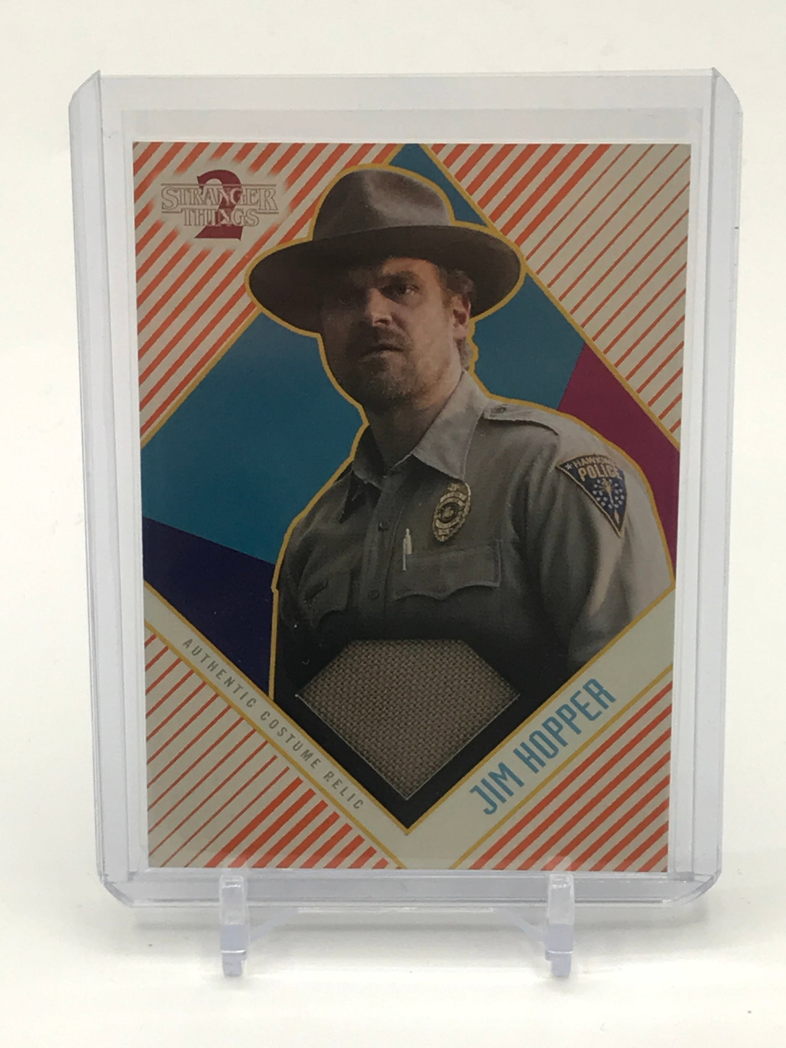 TOPPS STRANGER THINGS 2 JIM HOPPER RELIC TRADING CARD 53/99: Prices are in Canadian dollars