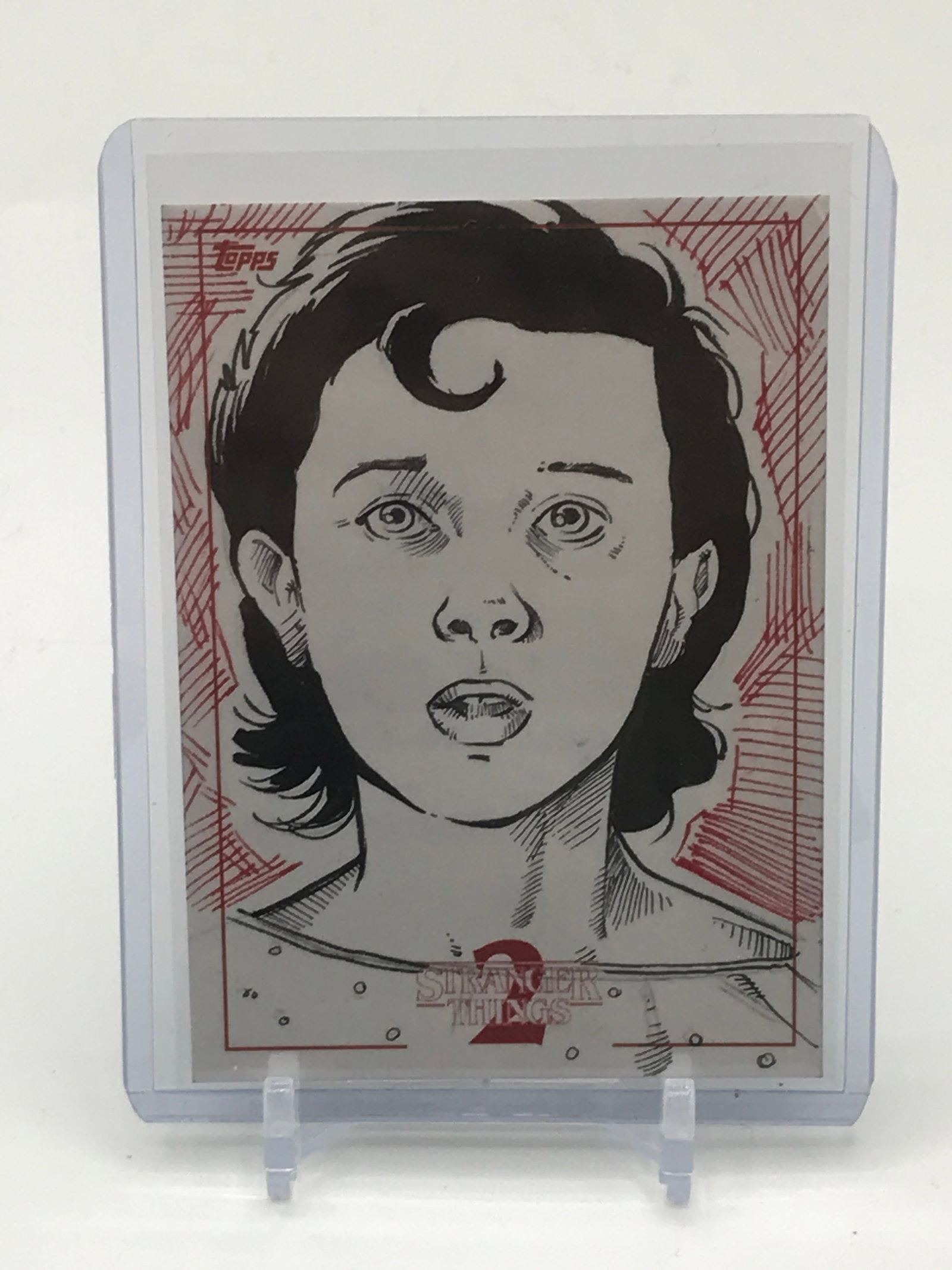 1 OF 1 TOPPS STRANGER THINGS 2 SKETCH TRADING CARD CARD SIGNED BY THE ARTIST: Prices are in Canadian dollars