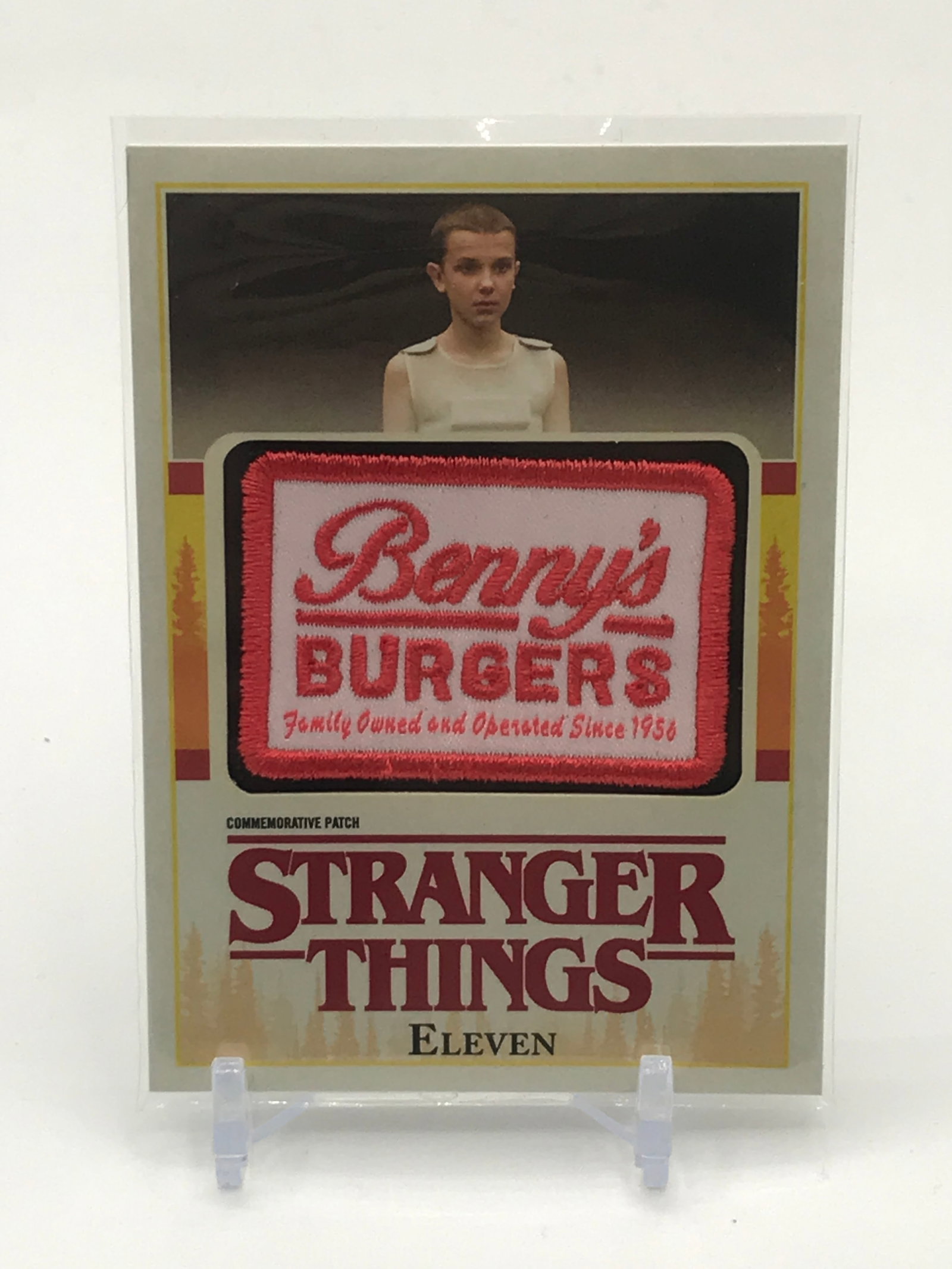 TOPPS STRANGER THINGS MEMORATIVE PATCH TRADING CARD - BENNY'S BURGERS: Prices are in Canadian dollars