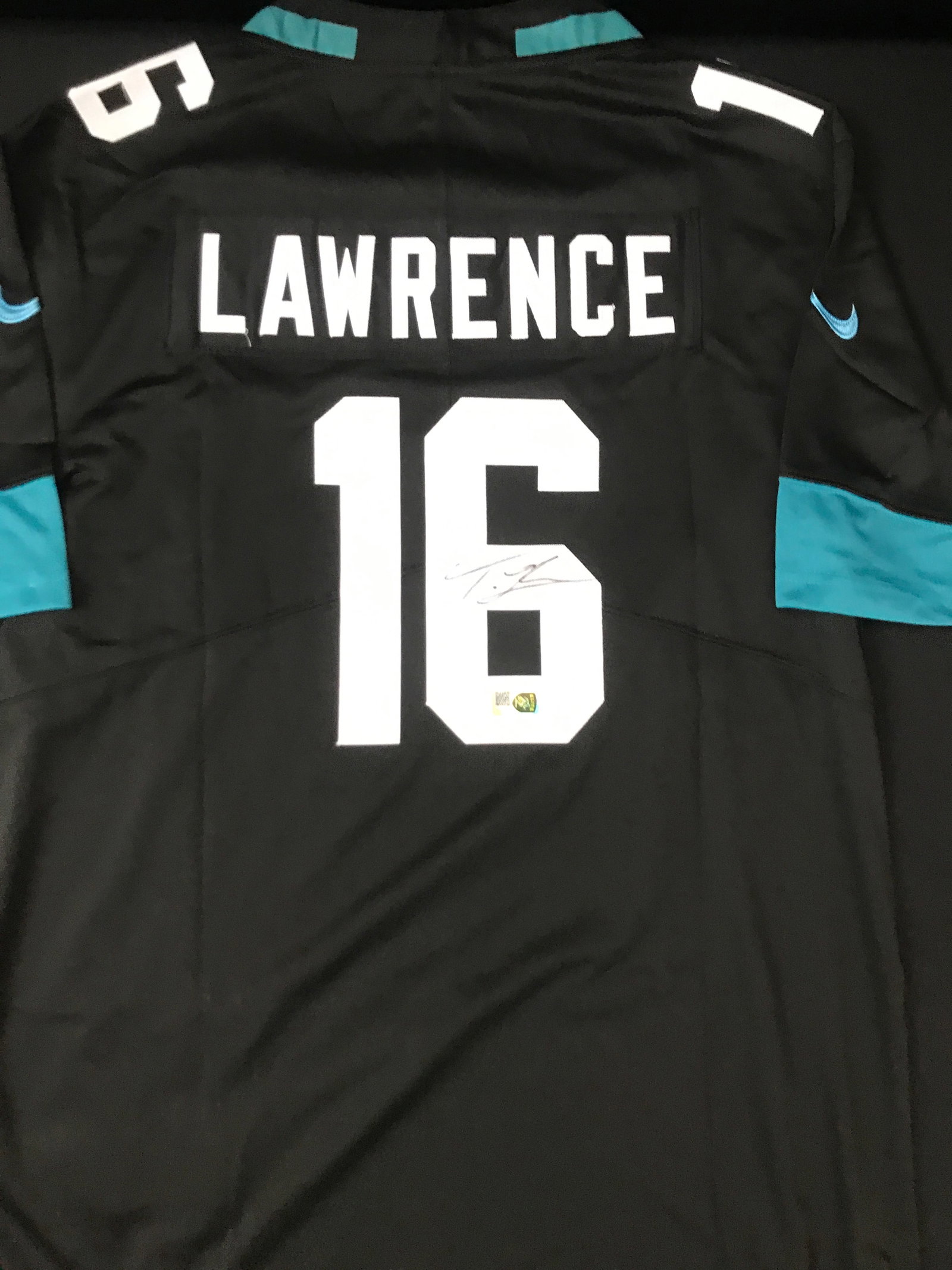 TREVOR LAWRENCE SIGNED JACKSONVILLE JAGUARS CUSTOM JERSEY - ELITE SPORTS COA (1 of 3)