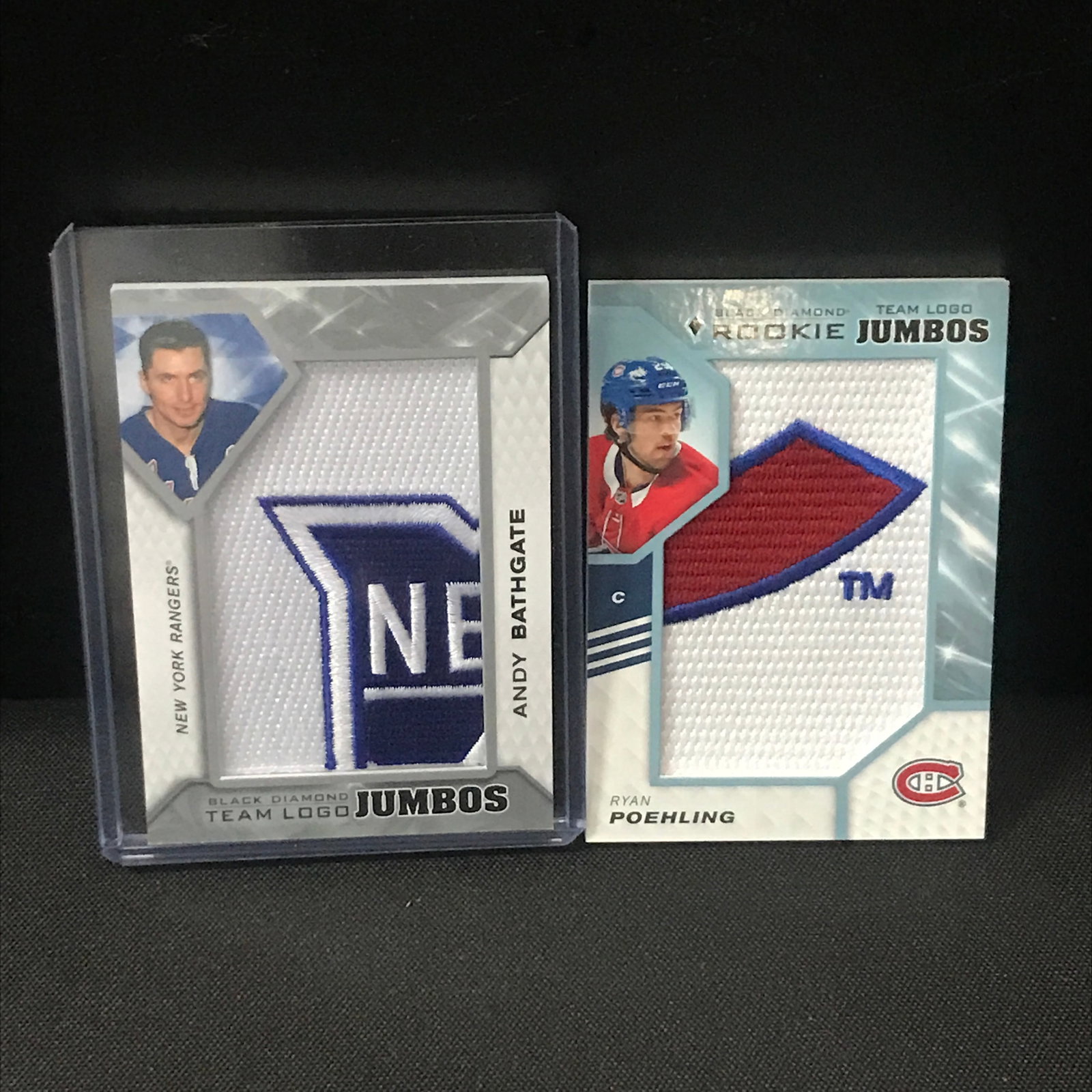 LOT OF 2 HOCKEY JUMBO PATCH TRADING CARDS: Prices are in Canadian dollars