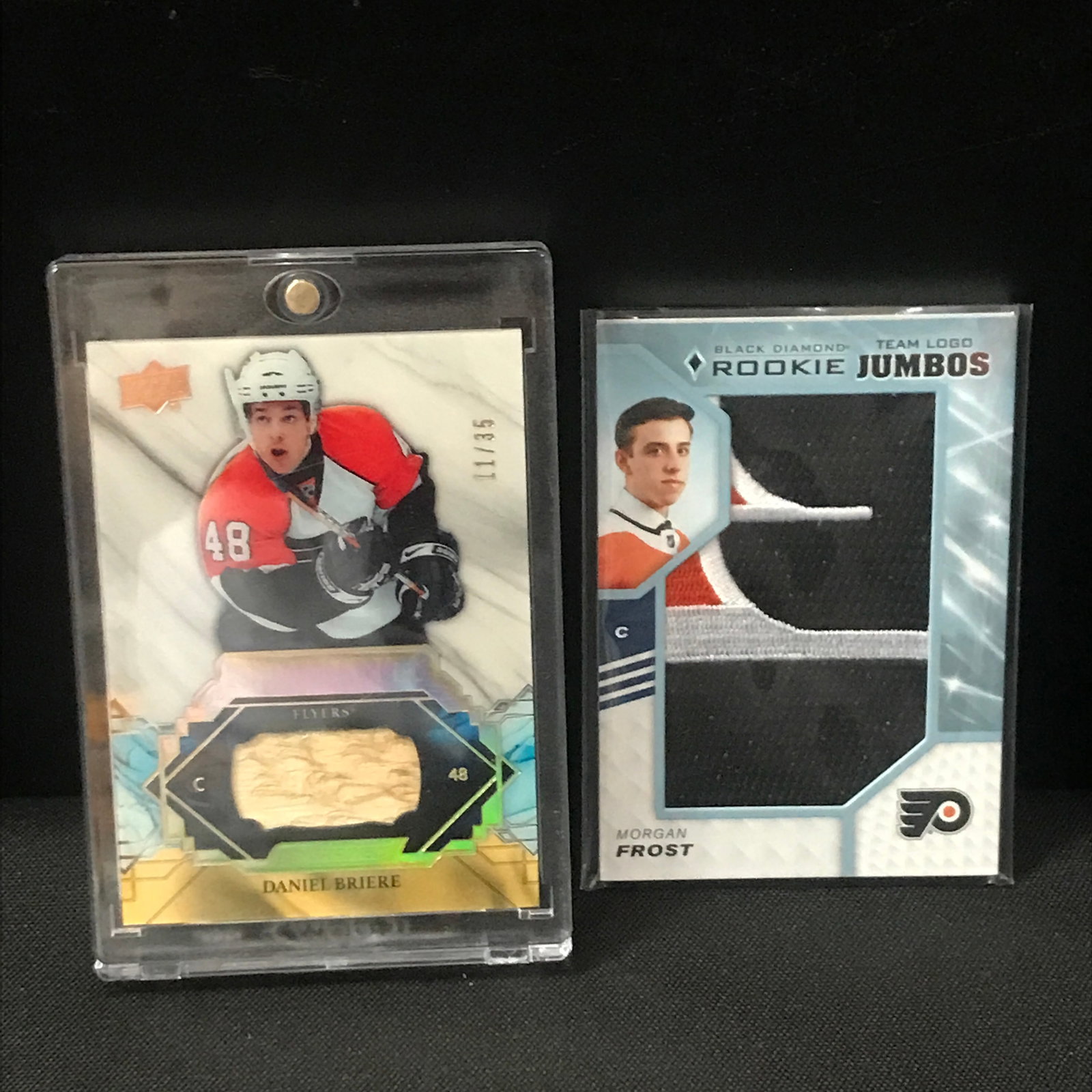 LOT OF 2 HOCKEY PATCH TRADING CARDS - INCLUDING 11/35: Prices are in Canadian dollars