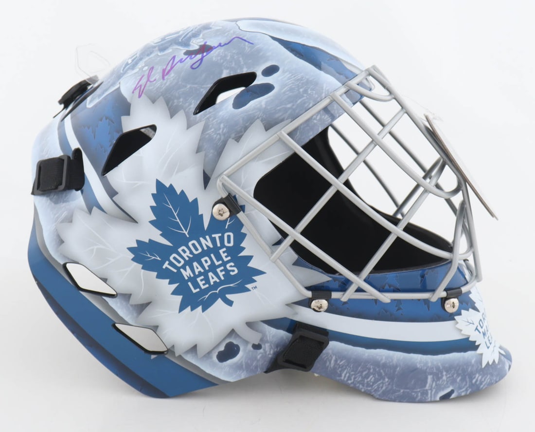 ED BELFOUR SIGNED TORONTO MAPLE LEAFS GOALIE MASK (SCHWARTZ COA) (1 of 4)