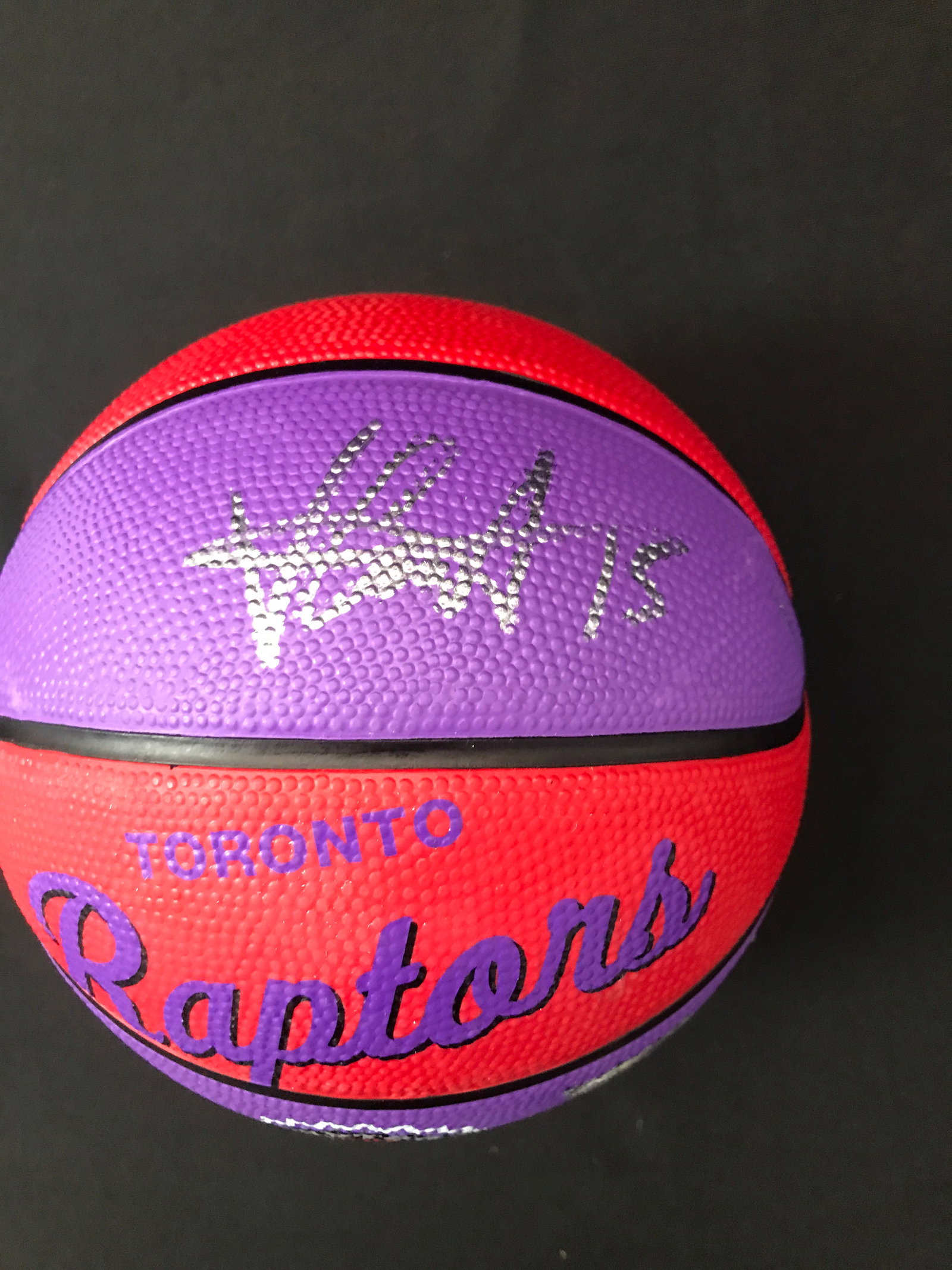VINCE CARTER SIGNED TORONTO RAPTEORS MINI FOOTBALL (ACE COA) (1 of 2)