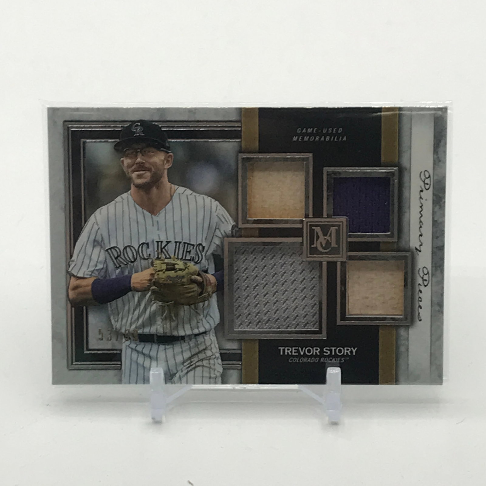2020 TOPPS MUSEUM COLLECTION BASEBALL TREVOR STORY QUAD PATCH TRADING CARD: Prices are in Canadian dollars