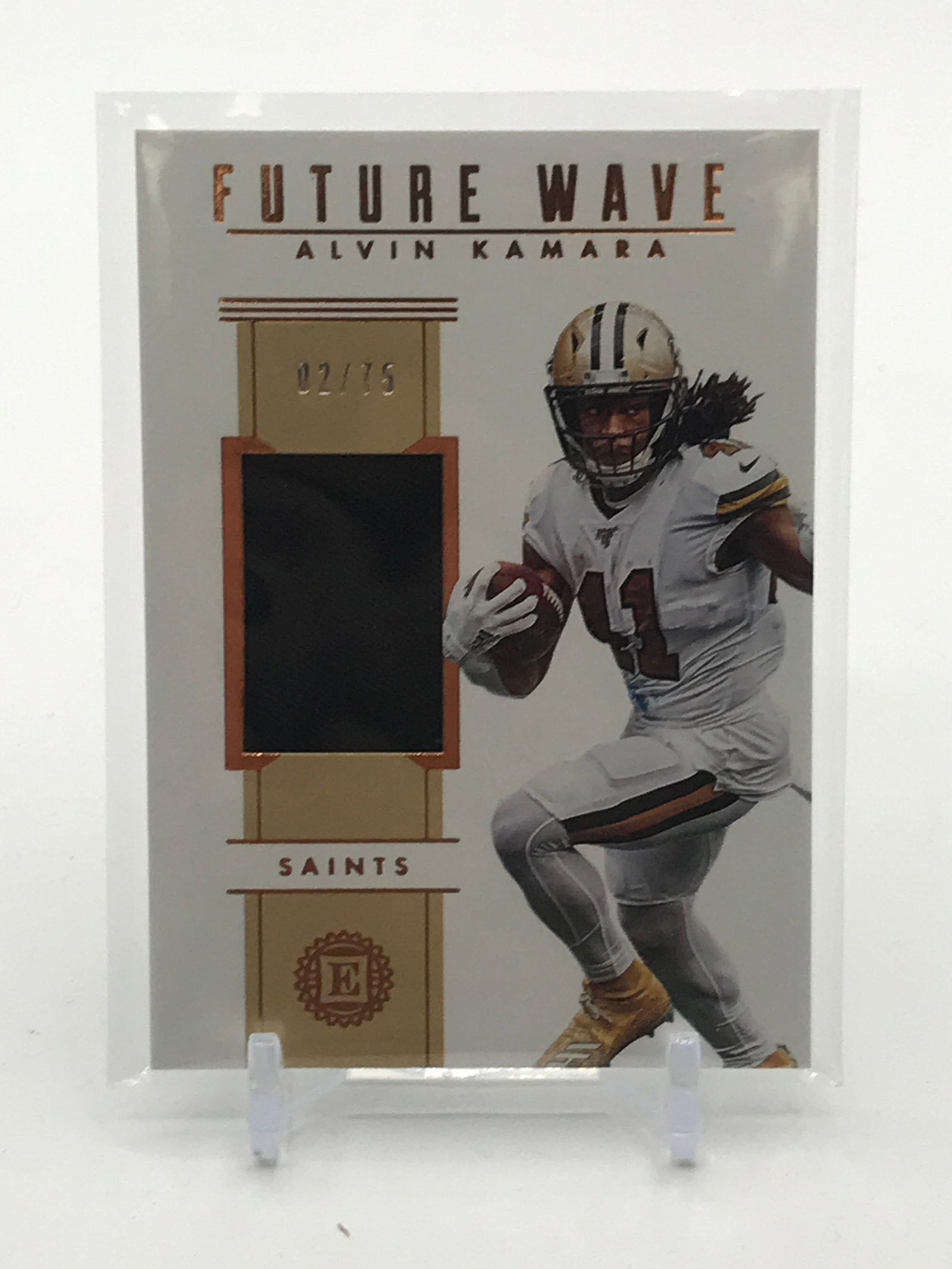 2019 PANINI ENCASED FOOTBALL ALVIN KAMARA PATCH TRADING CARD 02/75: Prices are in Canadian dollars