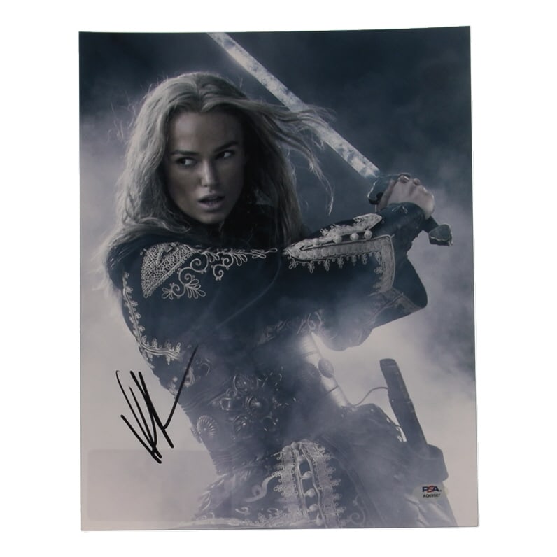 KEIRA KNIGHTLEY SIGNED PIRATES OF THE CARIBBEAN 8X10 - PSA COA: Prices are in Canadian dollars