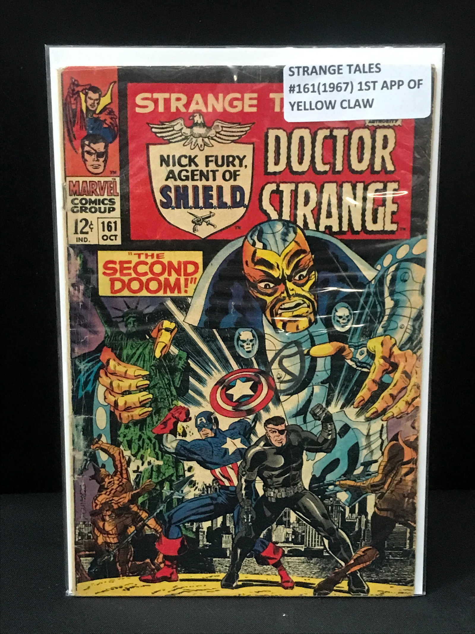 STRANGE TALES #161 (1967) 1ST APP OF YELLOW CLAW - MARVEL COMICS (1 of 1)
