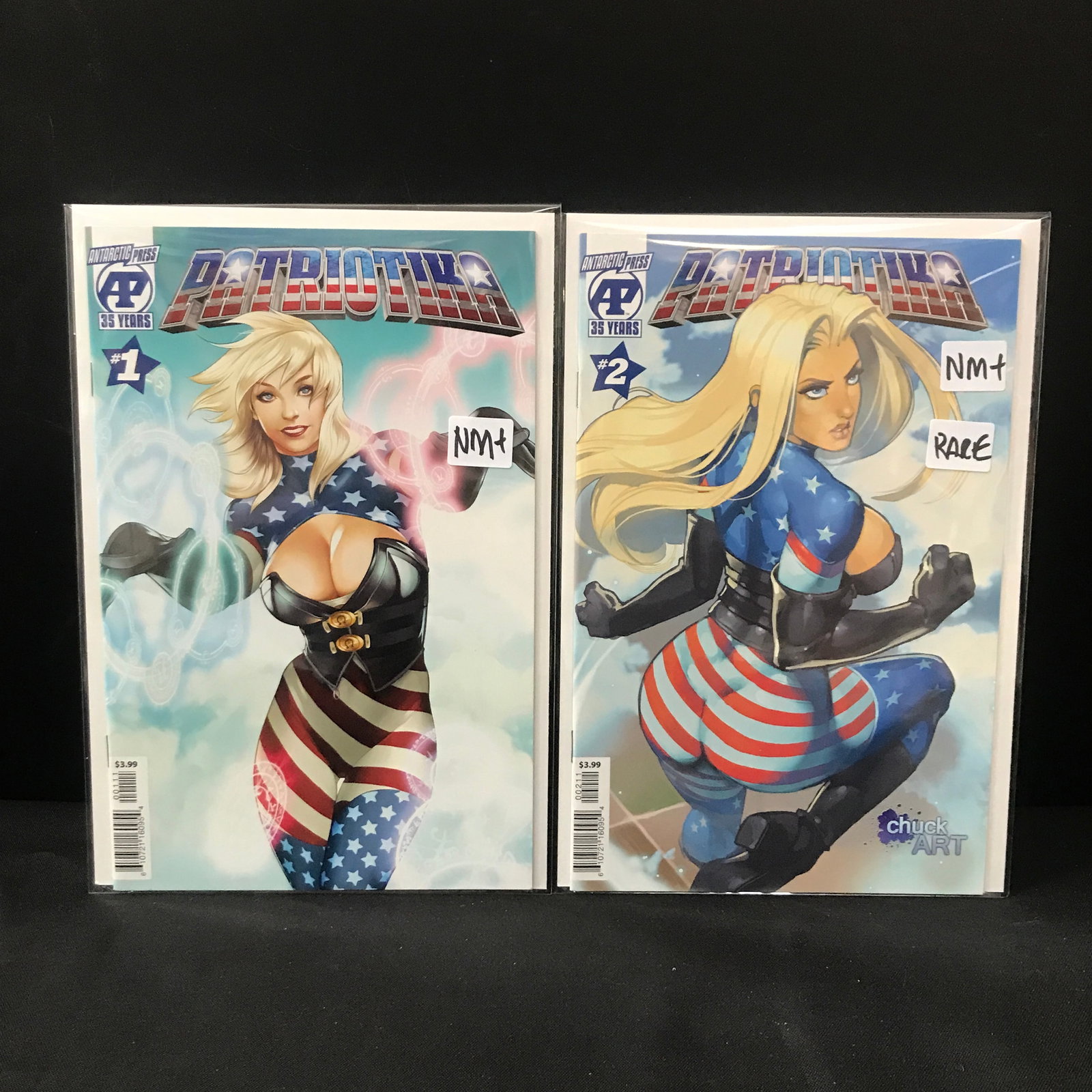 LOT OF 2 PATRIOTIKA COMICS #1-2 - ANTARTIC PRESS (1 of 1)