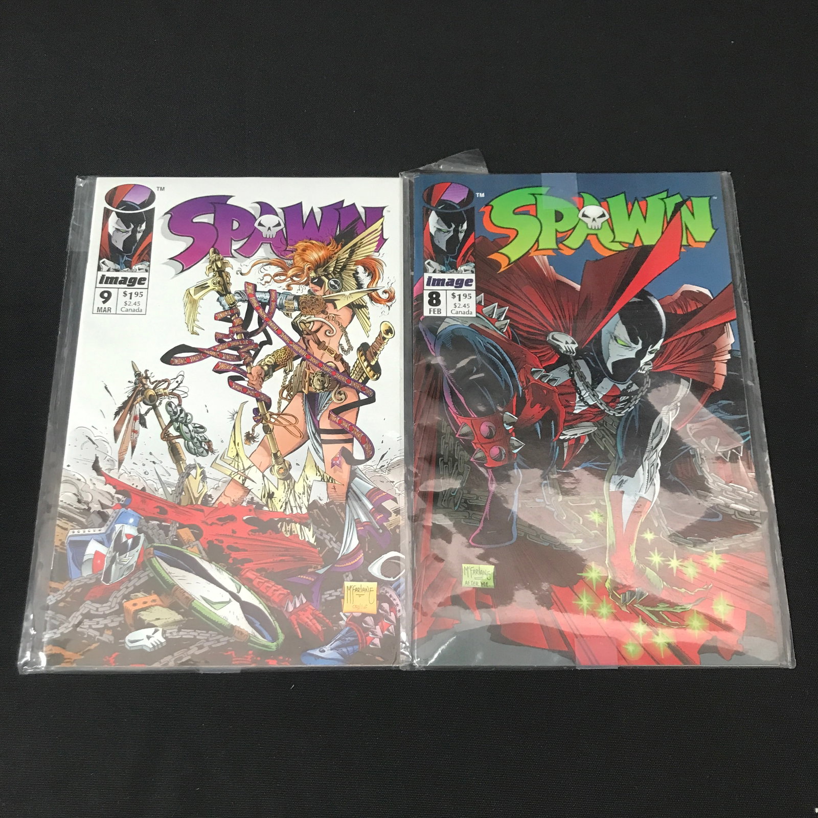 LOT OF 2 SPAWN COMICS #8-9 - IMAGE COMICS: Prices are in Canadian dollars