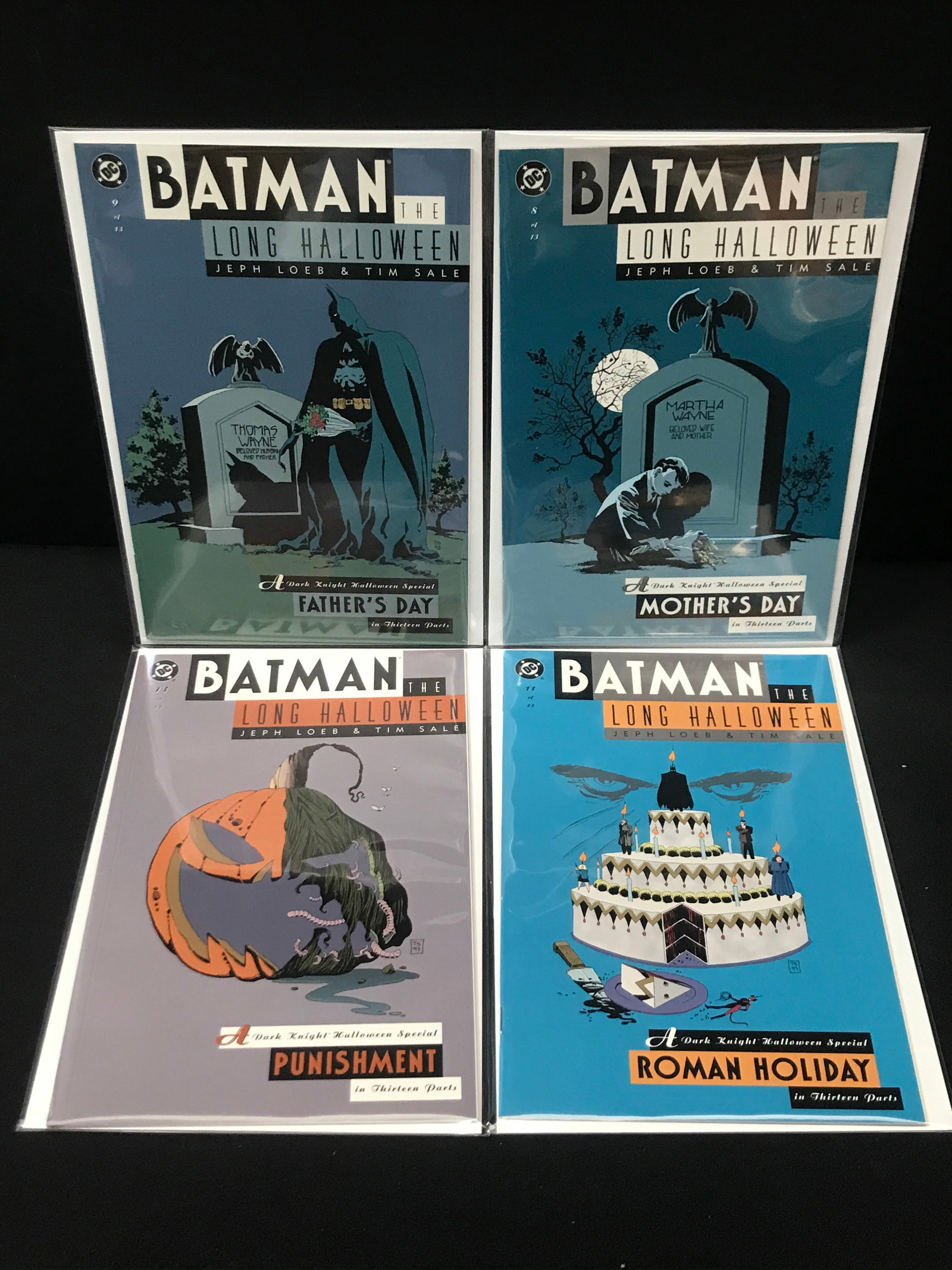 LOT OF 4 BATMAN THE LONG HALLOWEEN COMICS - DC COMICS (1 of 1)