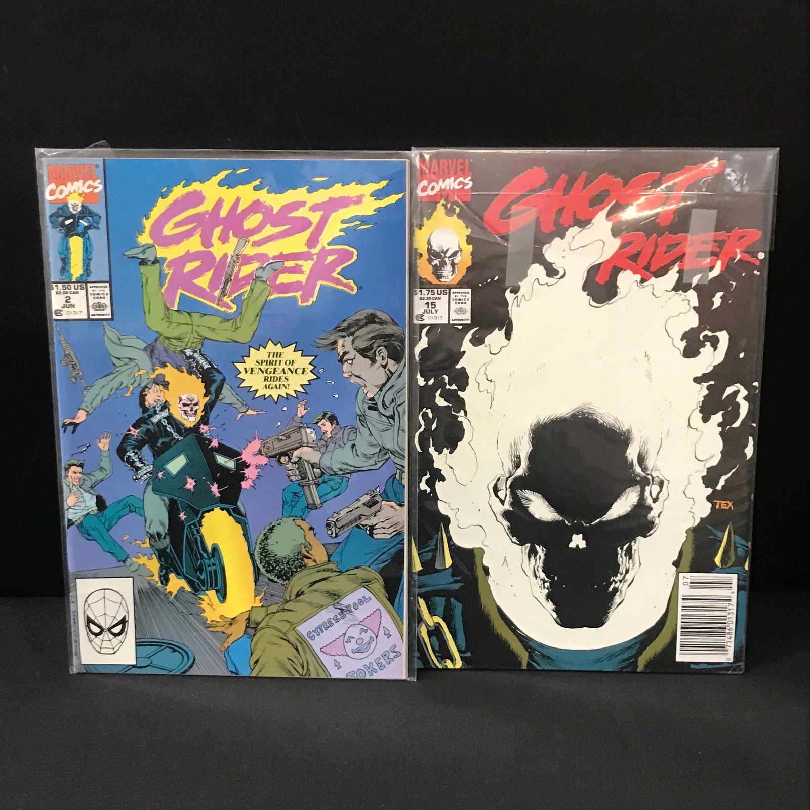 LOT FO 2 GHOST RIDER COMICS - MARVEL COMICS (1 of 1)