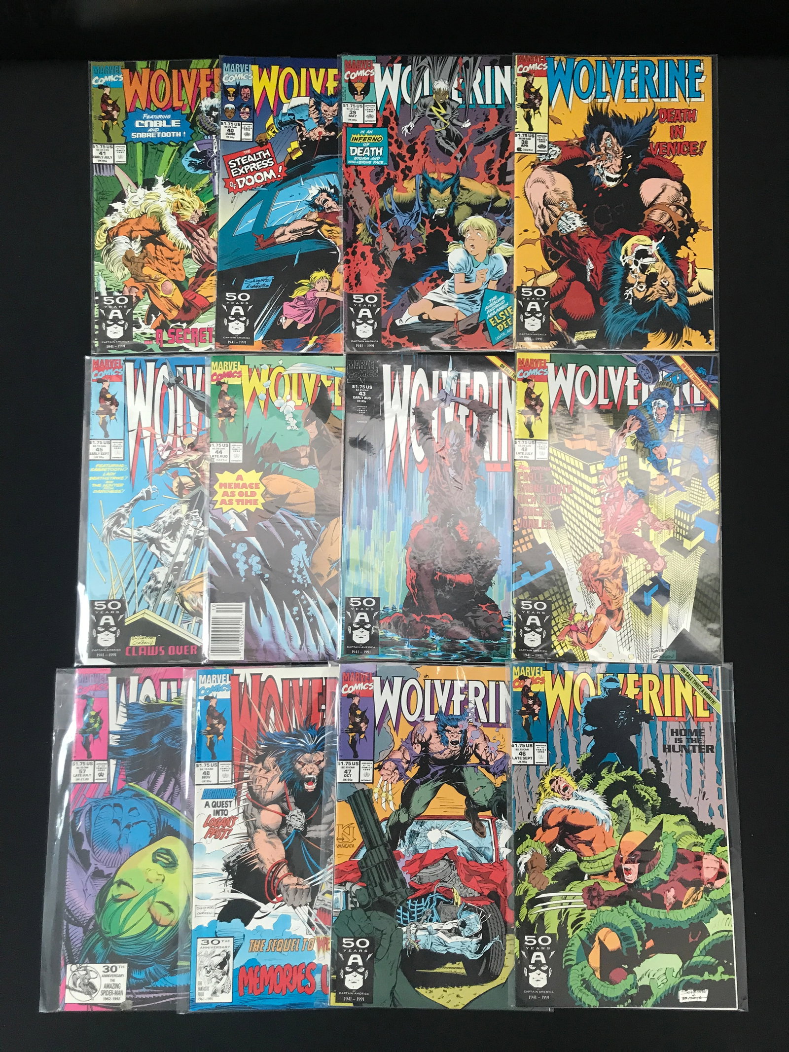 LOT OF 12 WOLVERINE COMICS - MARVEL COMICS (1 of 1)