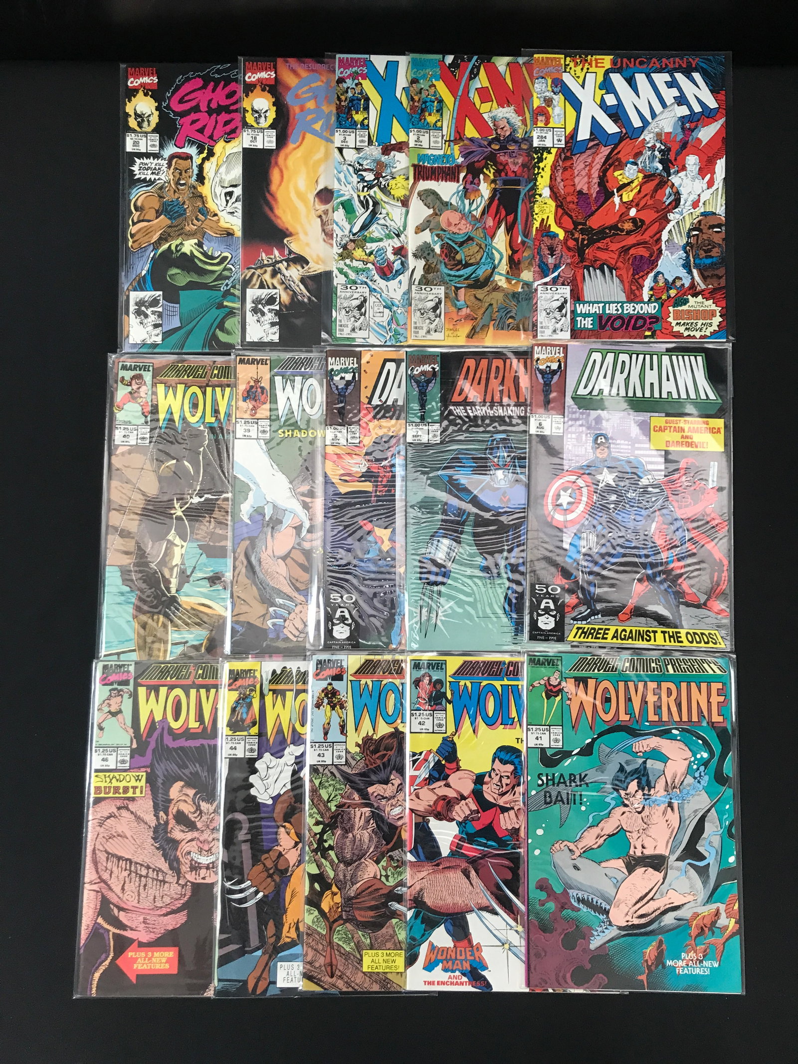 LOT OF 15 MIXED TITLE COMICS - MARVEL COMICS (1 of 1)