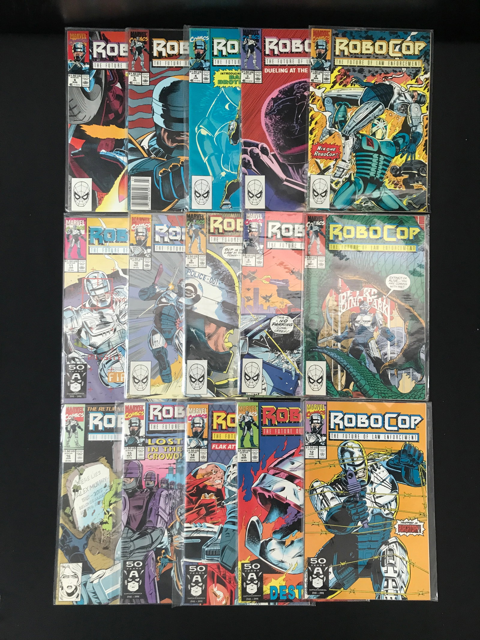 LOT OF ROBOCOP COMICS #2-16 - MARVEL COMICS (1 of 1)