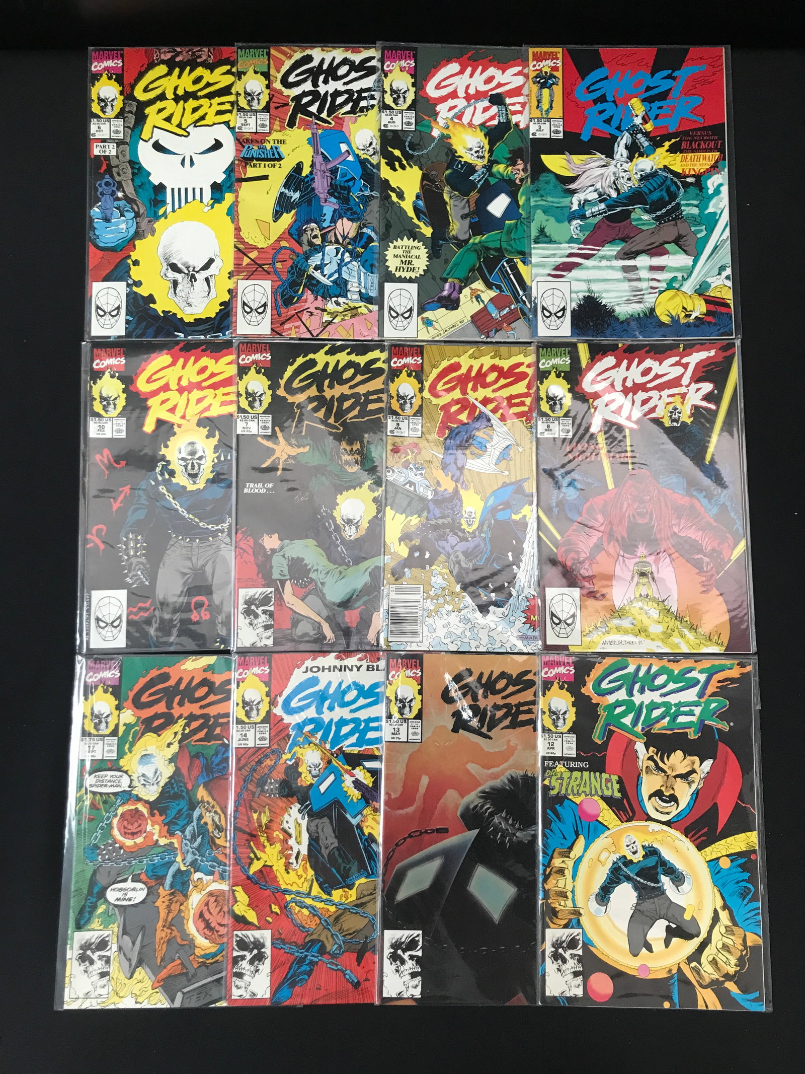 LOT OF 12 GHOST RIDER COMICS - MARVEL COMICS (1 of 1)