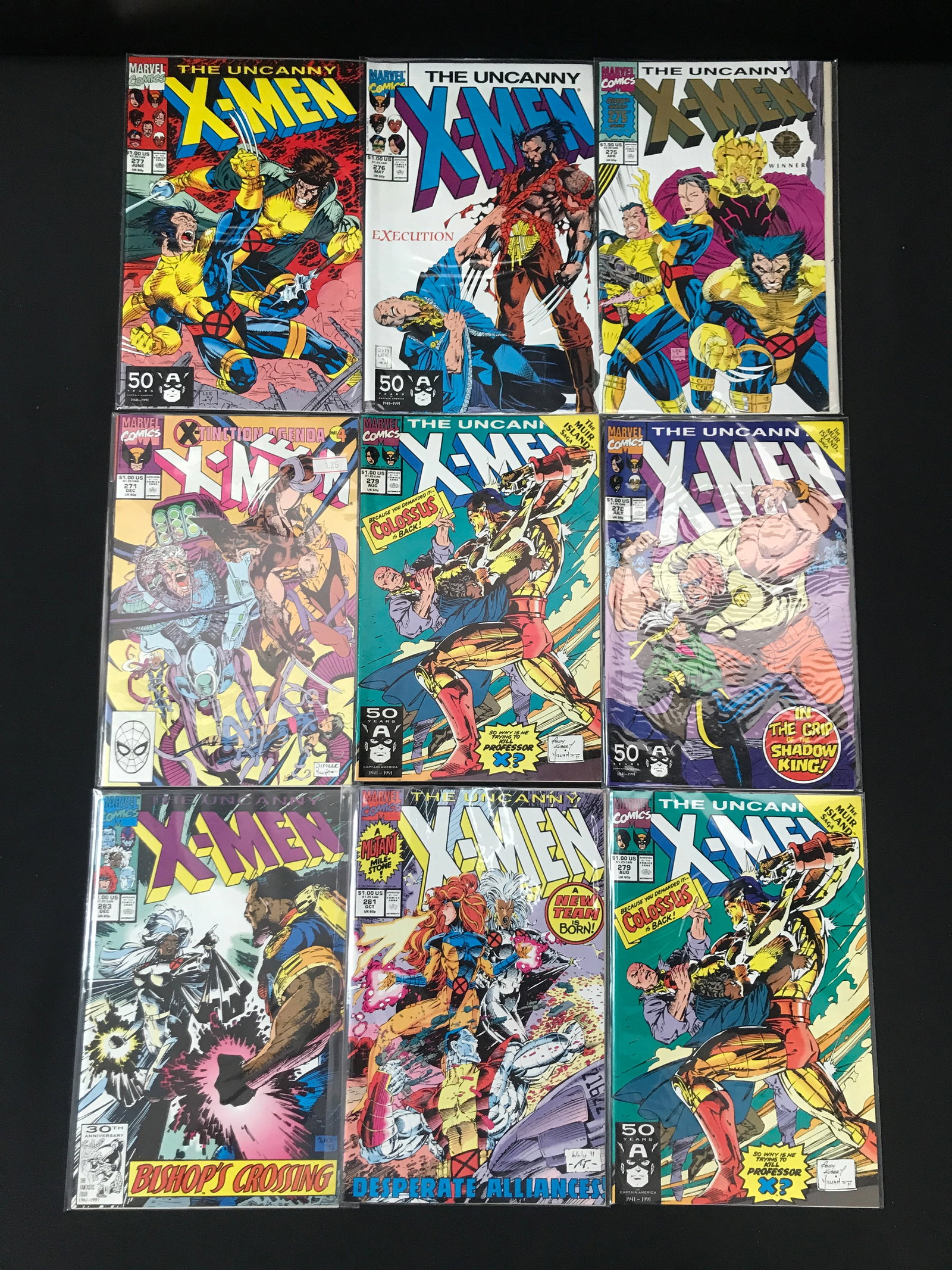 LOT OF 9 X-MEN COMICS - MARVEL COMICS (1 of 1)