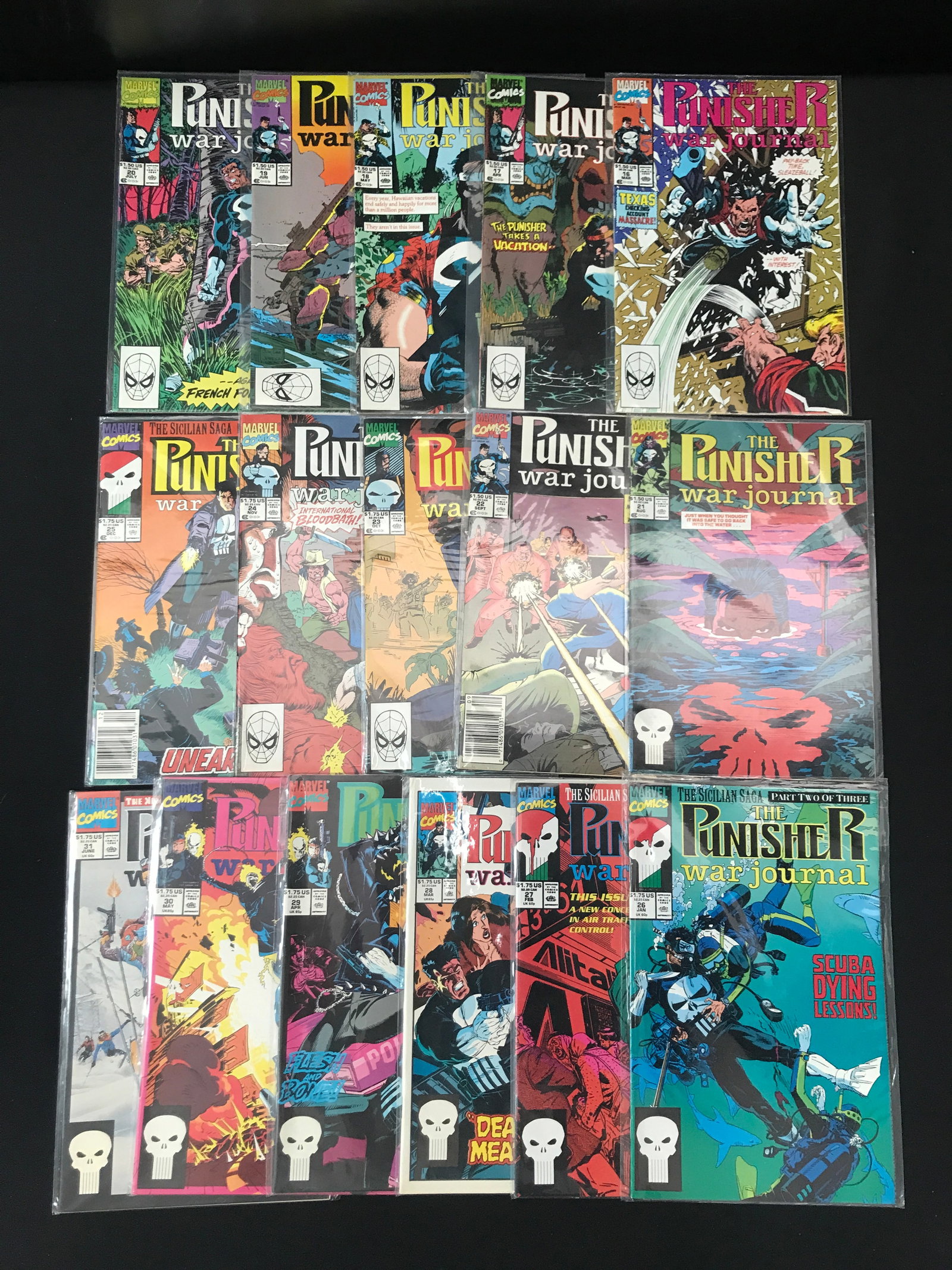LOT OF PUNISHER WAR JOURNAL COMICS #16-31 - MARVEL COMICS (1 of 1)