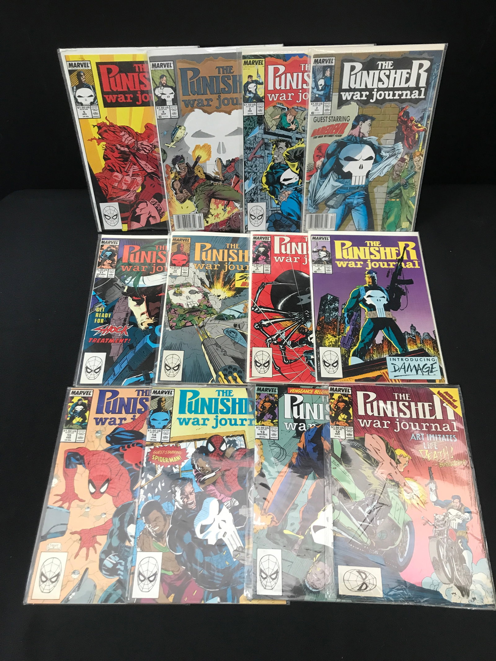 LOT OF 12 PUNISHER WAR JOURNAL COMICS - MARVEL COMICS (1 of 1)
