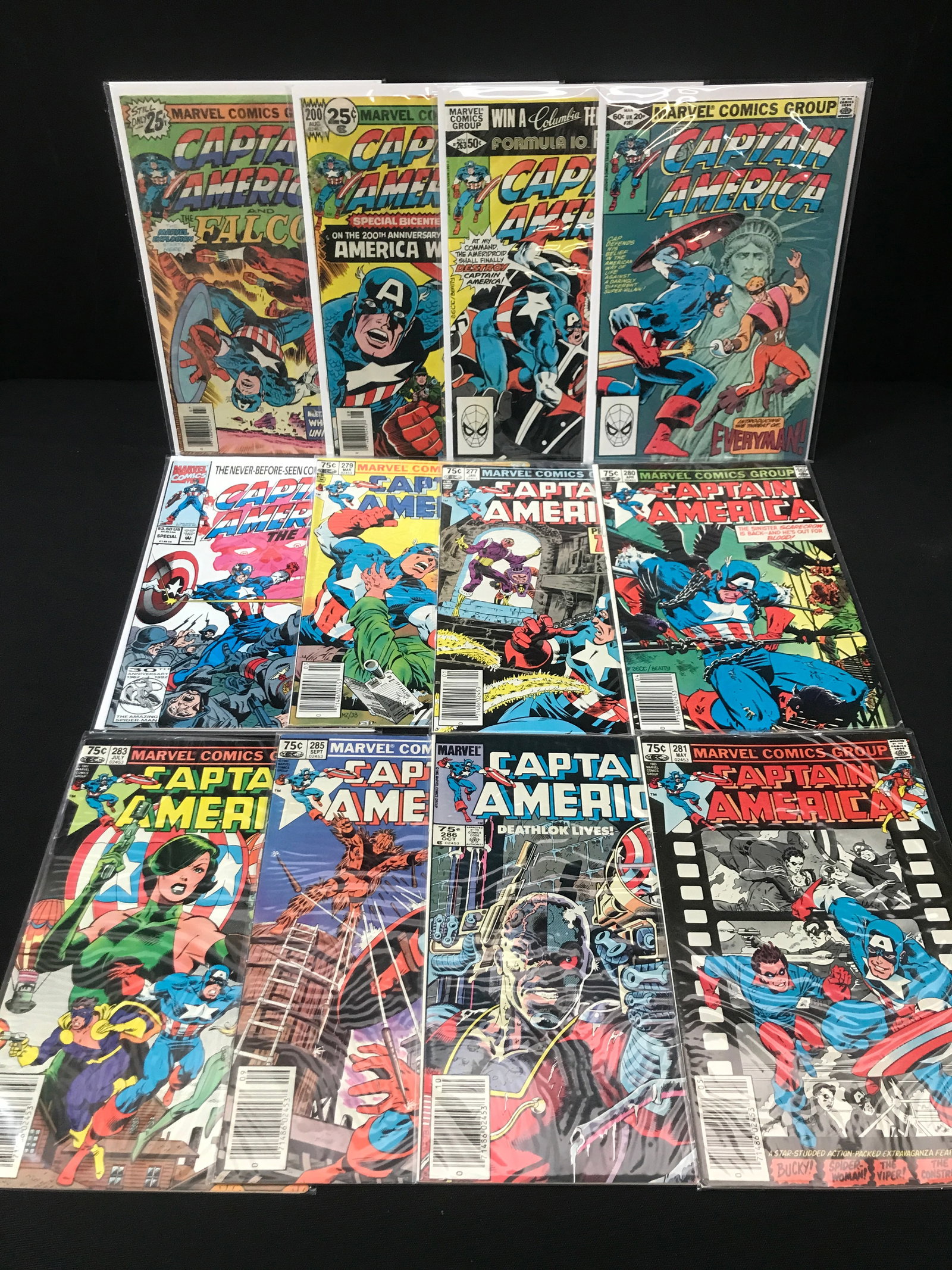 LOT OF 12 CAPTAIN AMERICA COMICS - MARVEL COMICS (1 of 1)